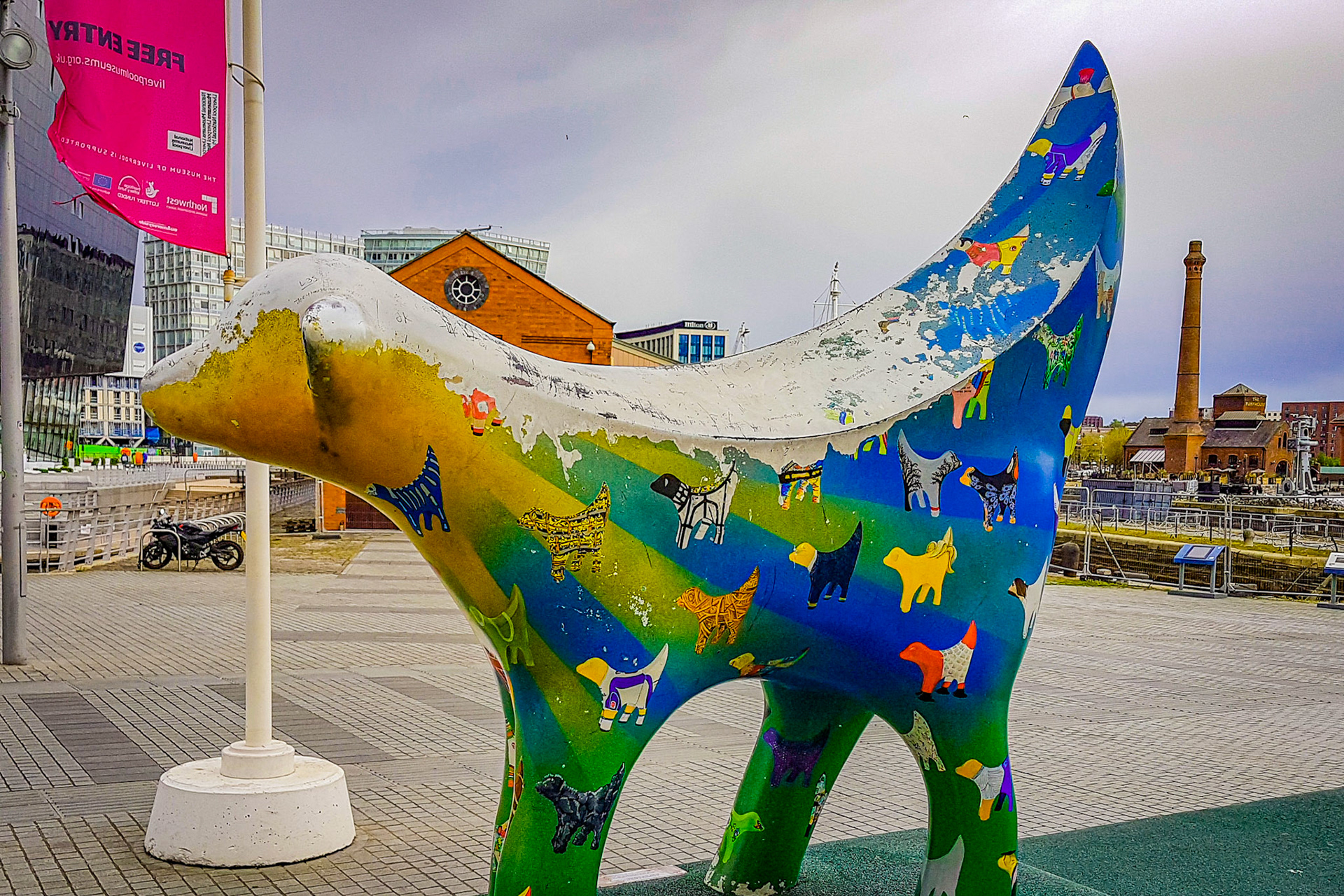 SuperLambanana in front of Museum of Liverpool, Liverpool, UK