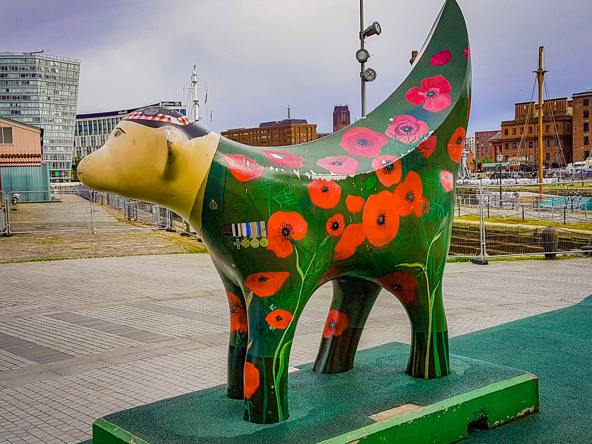 SuperLambanana in front of Museum of Liverpool, Liverpool, UK
