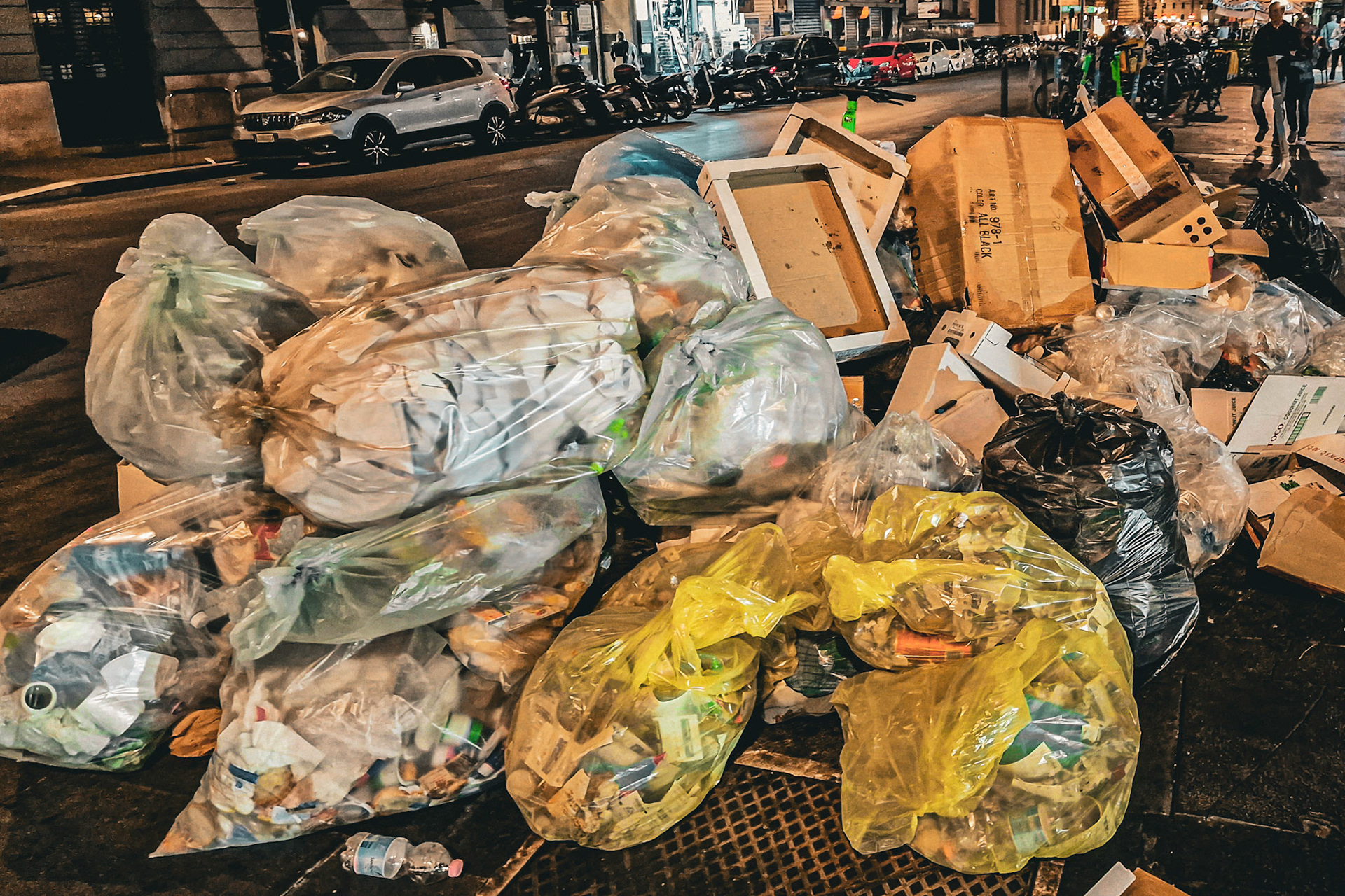 Outside Roma Termini Railway Station, Rome, Italy