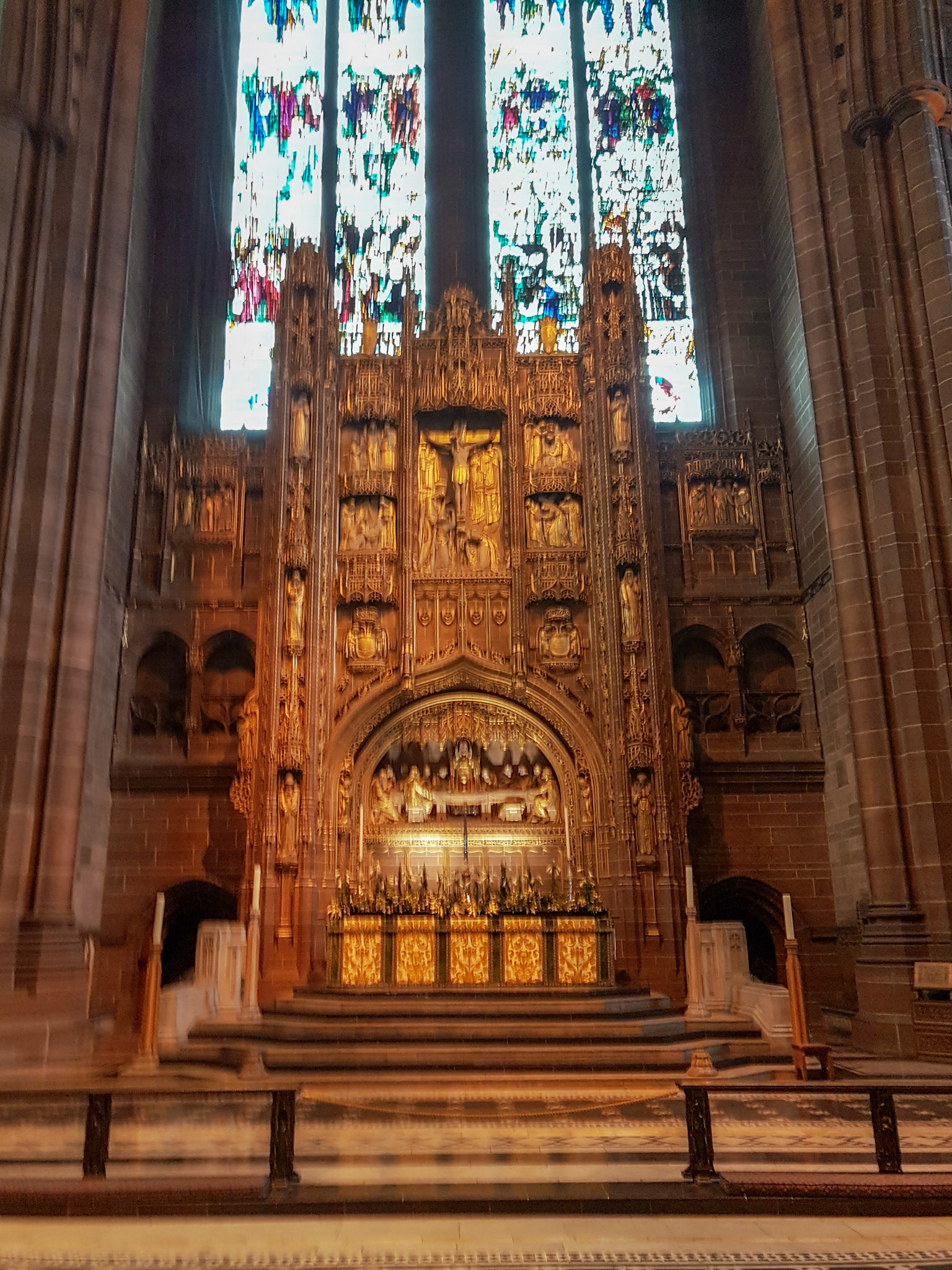 Inside Liverpool Cathedral, Liverpool, UK