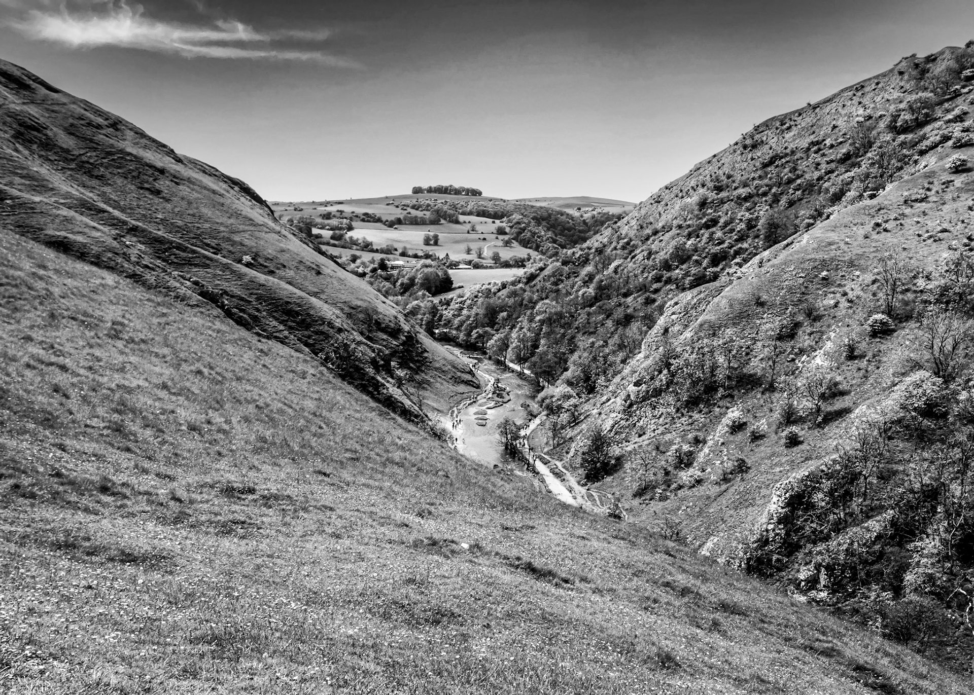 Dovedale Valley, Peak District, UK