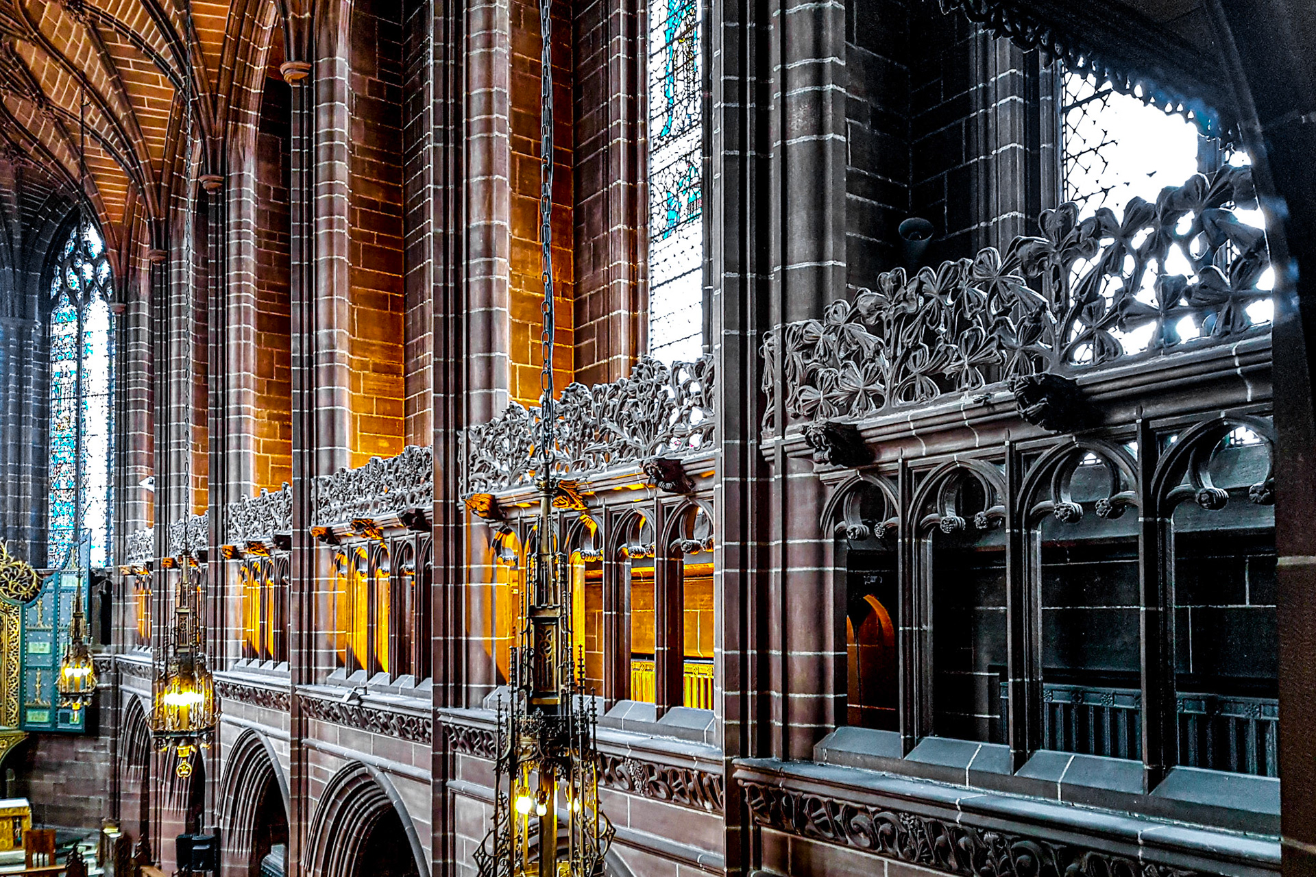 Inside Liverpool Cathedral, Liverpool, UK