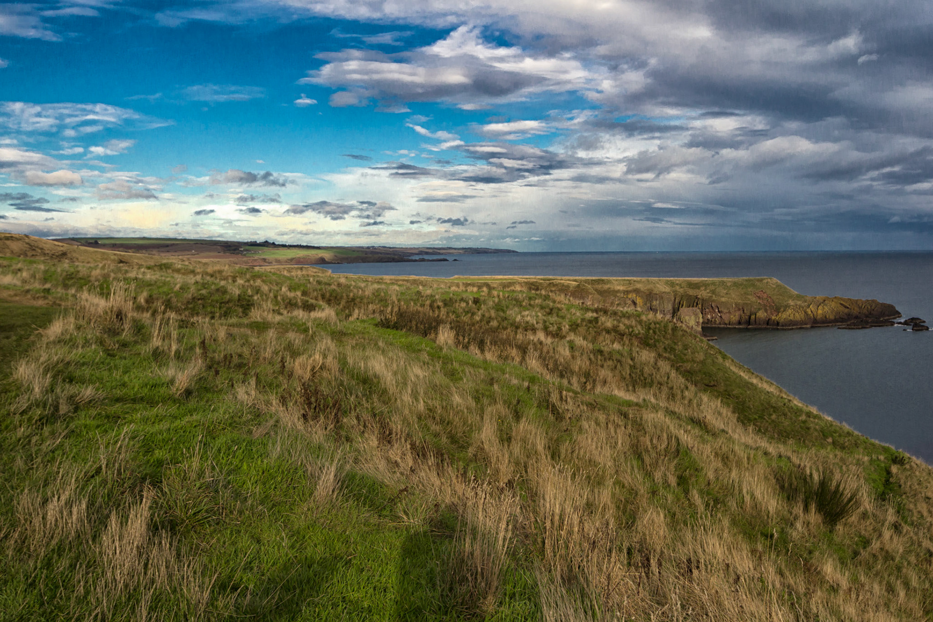 view from Dunnottar Castle, Scotland
