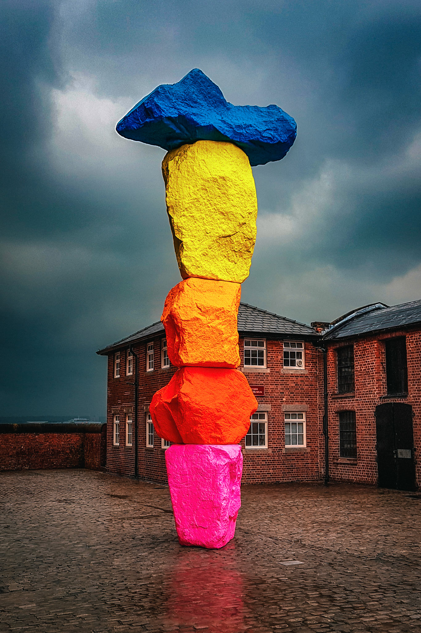 Statue next to Tate Liverpool, Liverpool, UK