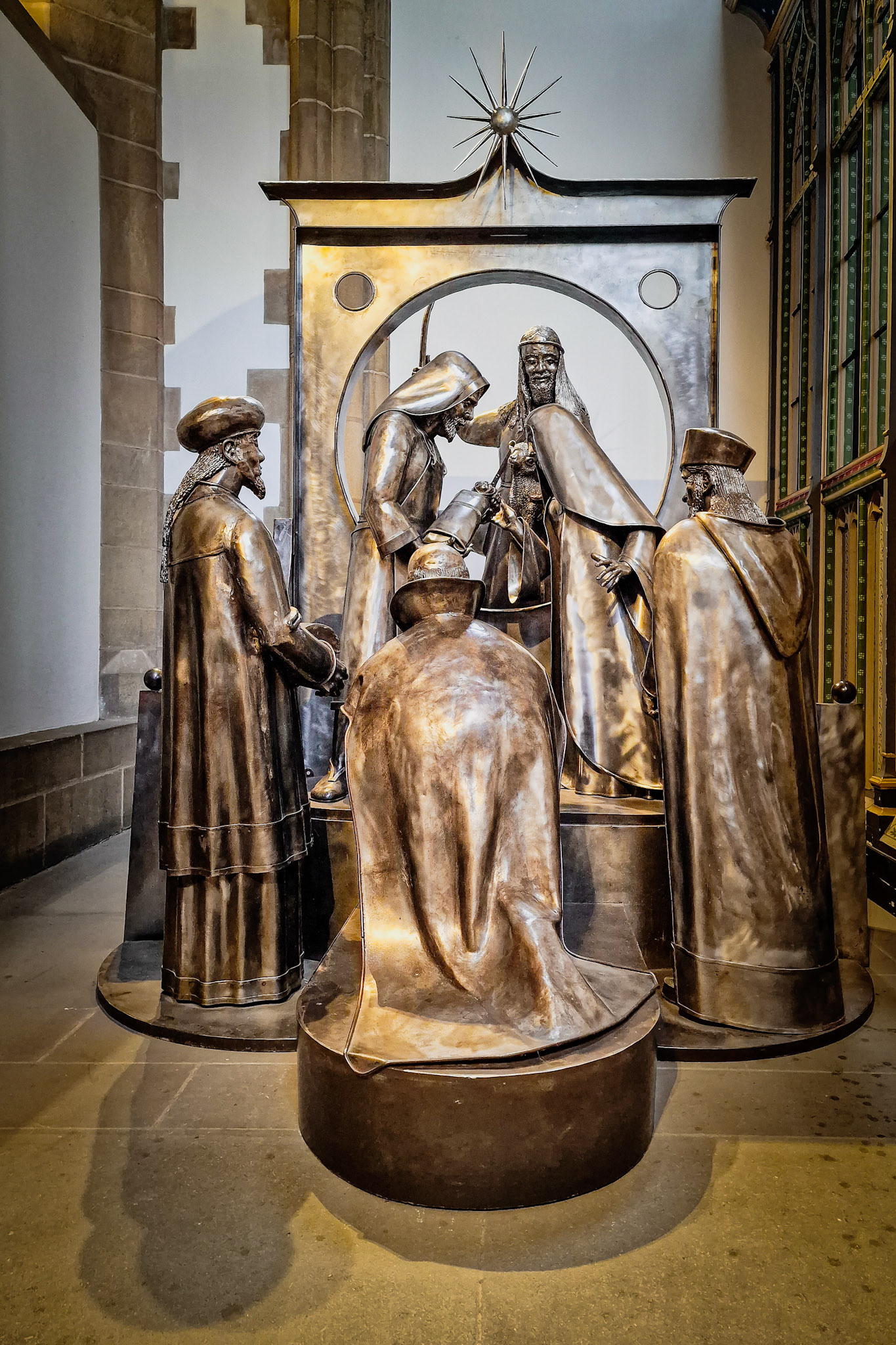 Steel Nativity, Sheffield Cathedral, Sheffield, UK