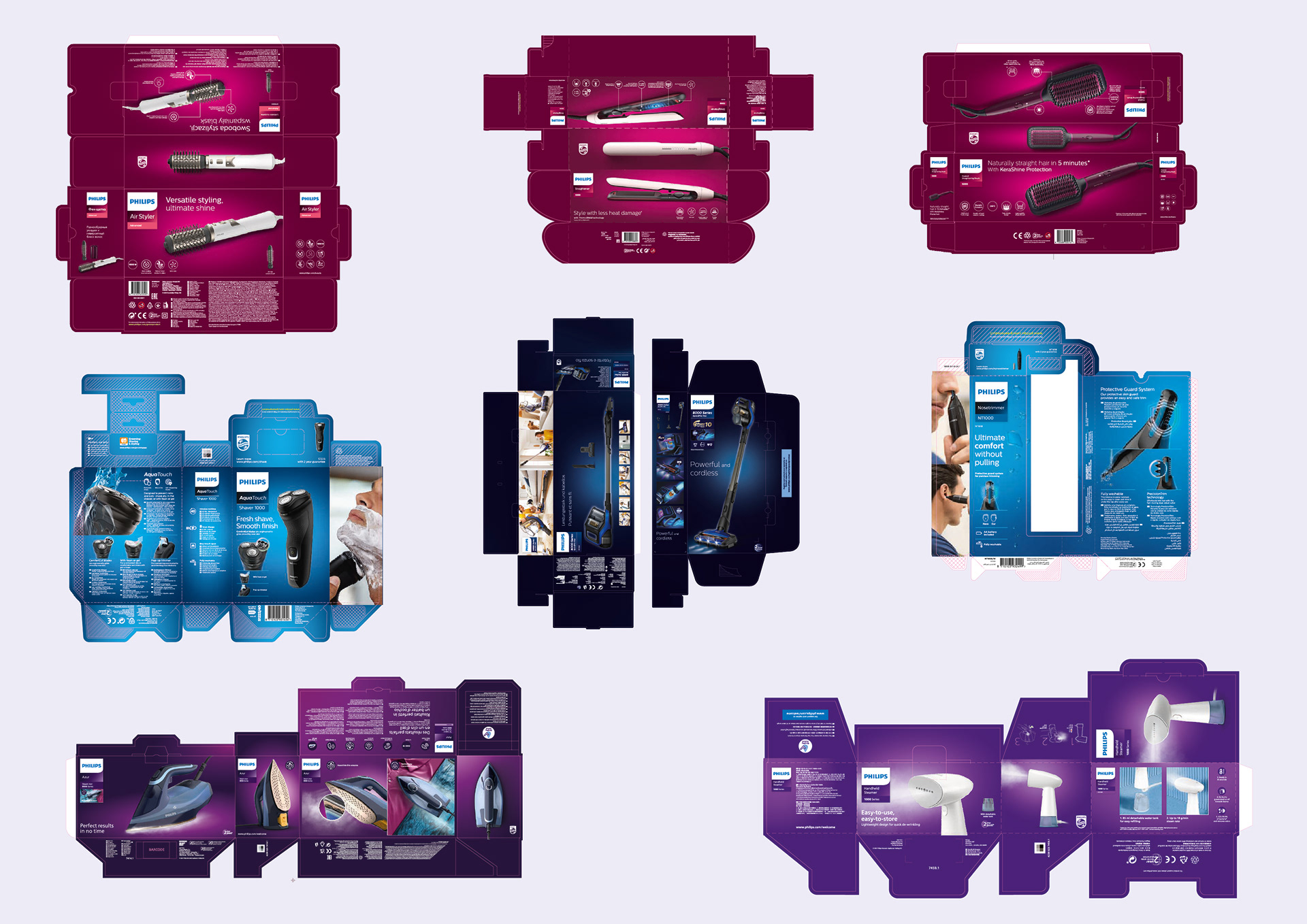 Beauty, skincare and garment care 