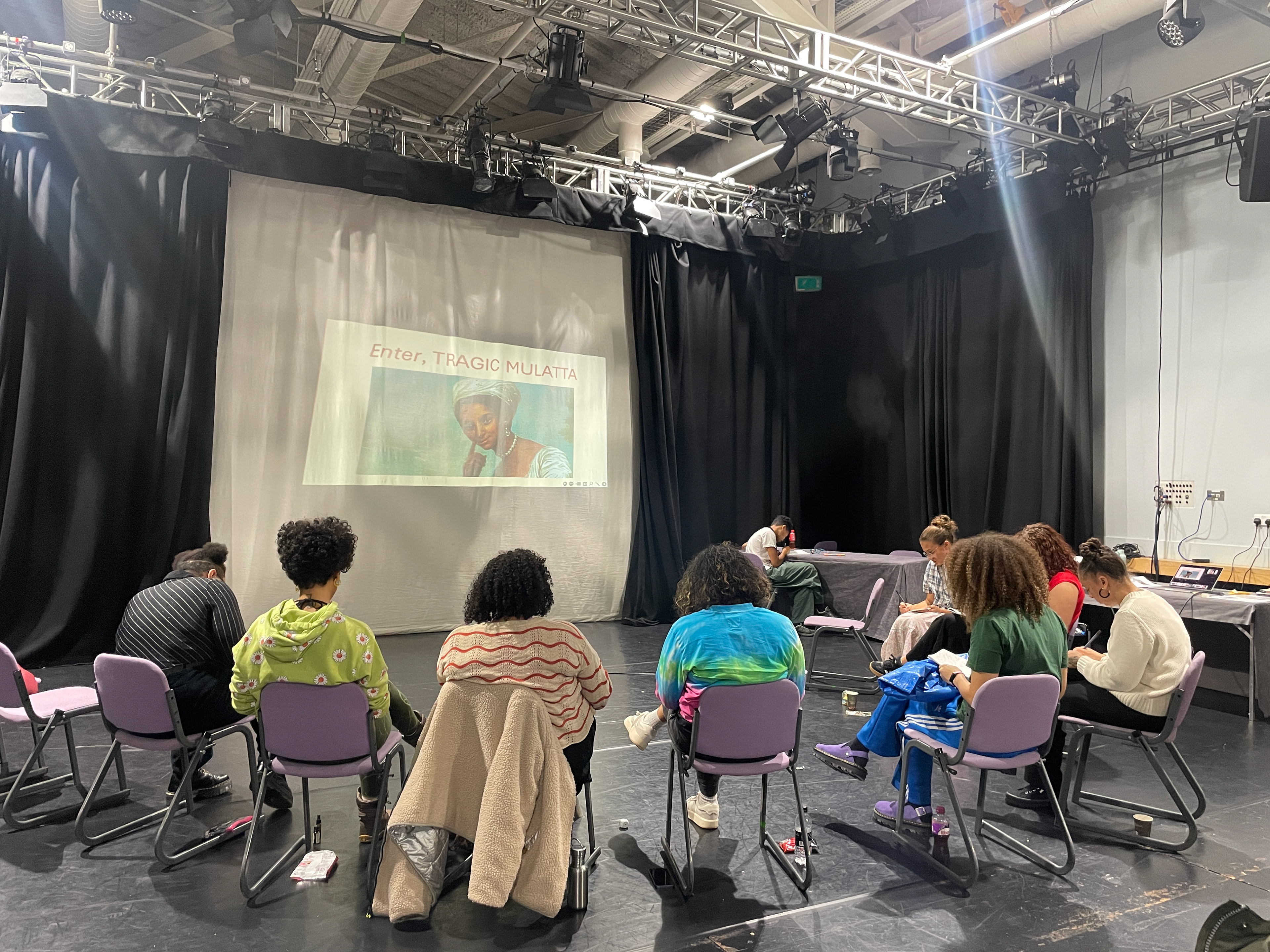 Second workshop of 'Enter, Tragic Mulatta'. Credit: Amy Townsend-Lowcock