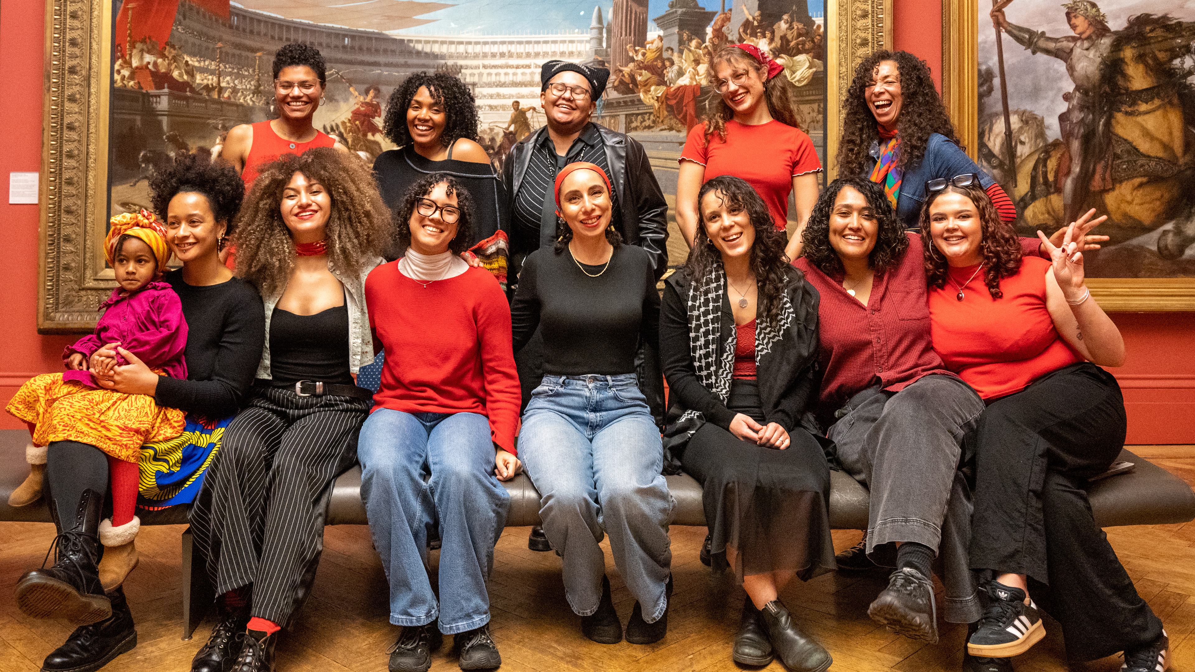 'Enter, Tragic Mulatta' participants and team at Manchester Art Gallery. Credit: Lydia Hooke (@latehoursdesign)