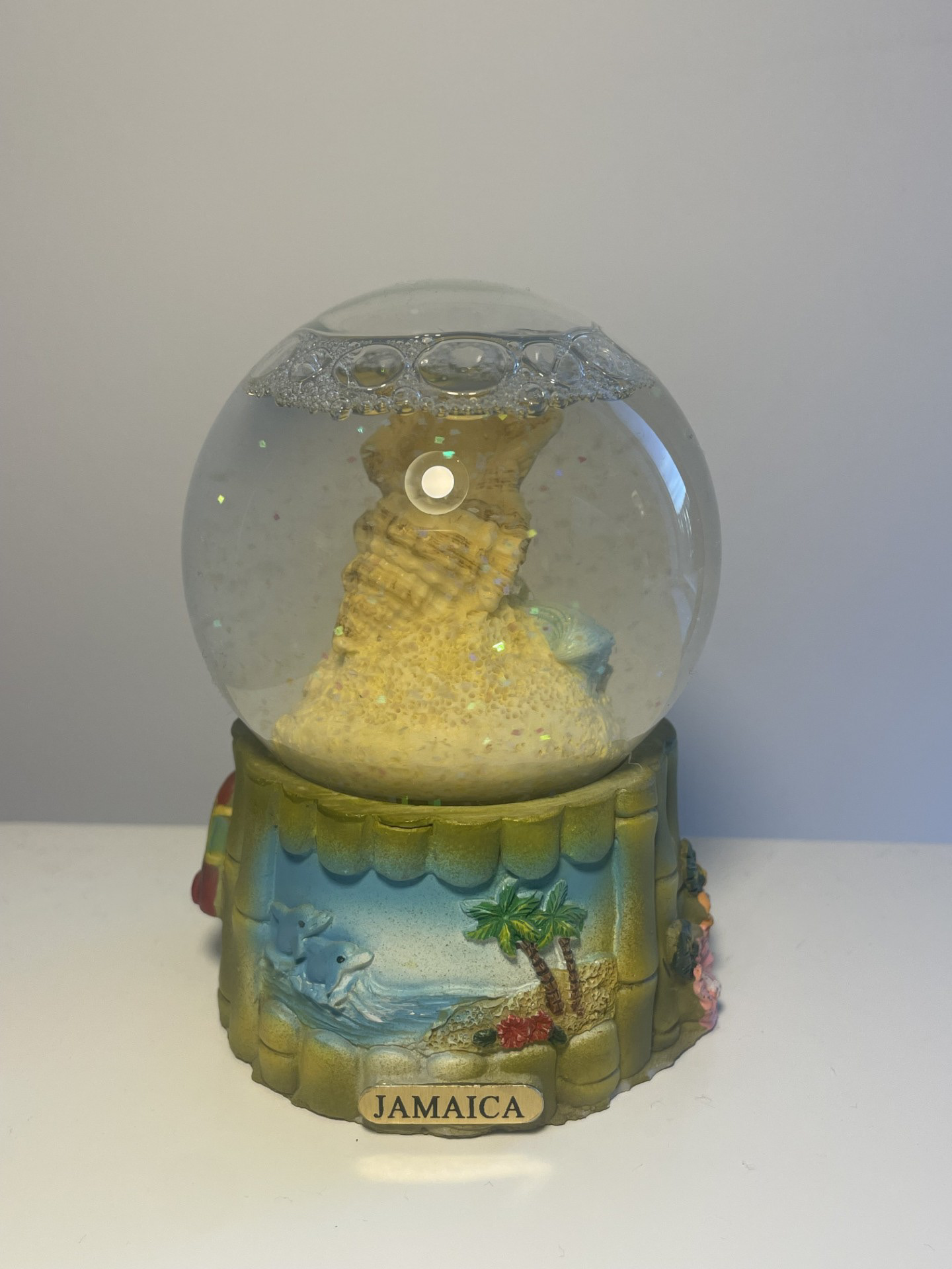 Katie’s object: “My cousins bought it for me when they came round one summer. I have it on my desk always. I think it’s ironic that it’s a snow globe but it’s got a sandscape in it. It’s really touristy and maybe a bit garish, but I think it’s really sweet and pretty. I think it encapsulates how I feel so proud of who I am and of showing that to other people. But that I feel there’s a real disconnect between myself and Jamaica, where my grandma is from.” Credit: Katie Sutton