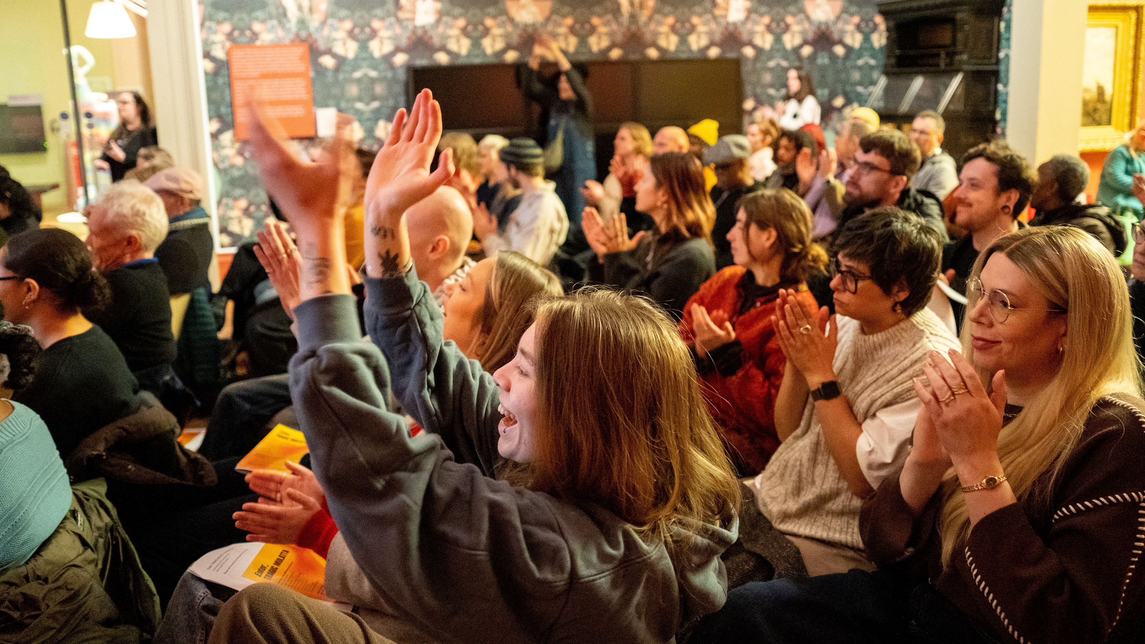 The 'Enter, Tragic Mulatta' audience at Manchester Art Gallery. Credit: Lydia Hooke (@latehoursdesign)
