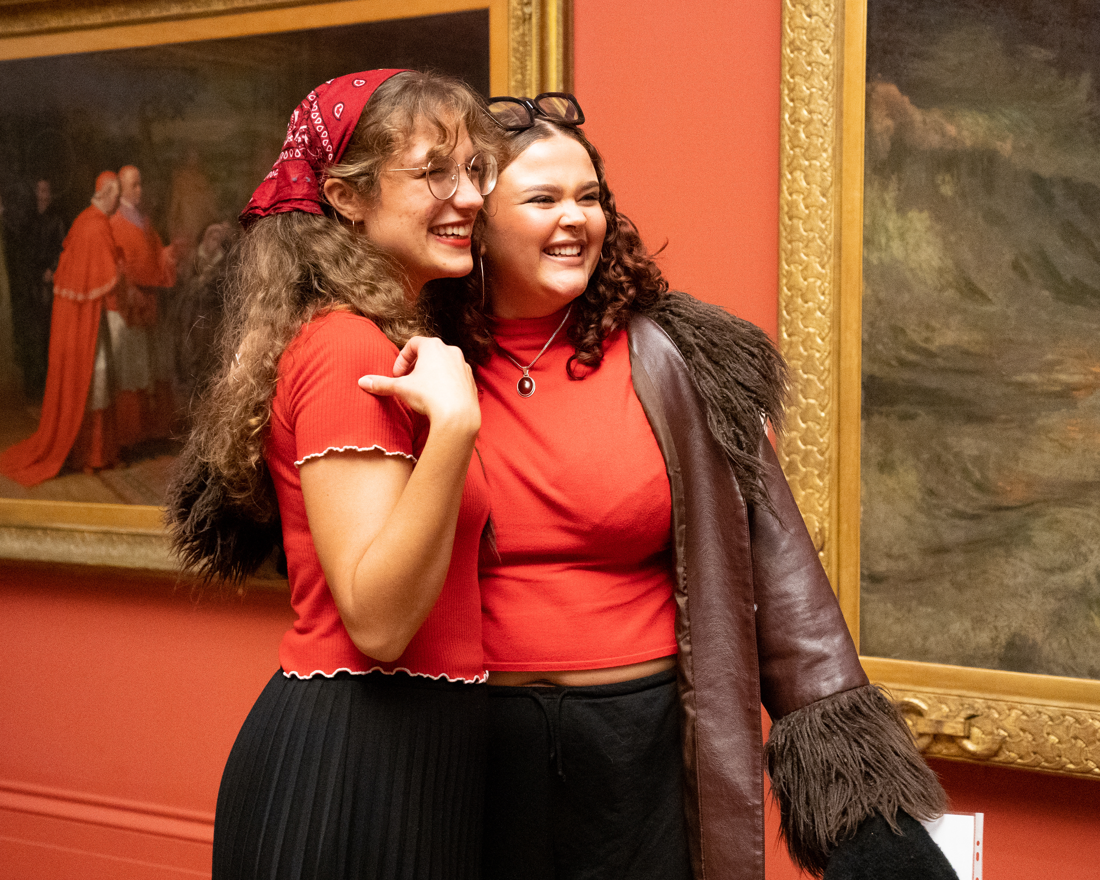 Katie and Kemi after the performance at Manchester Art Gallery. Credit: Lydia Hooke (@latehoursdesign)