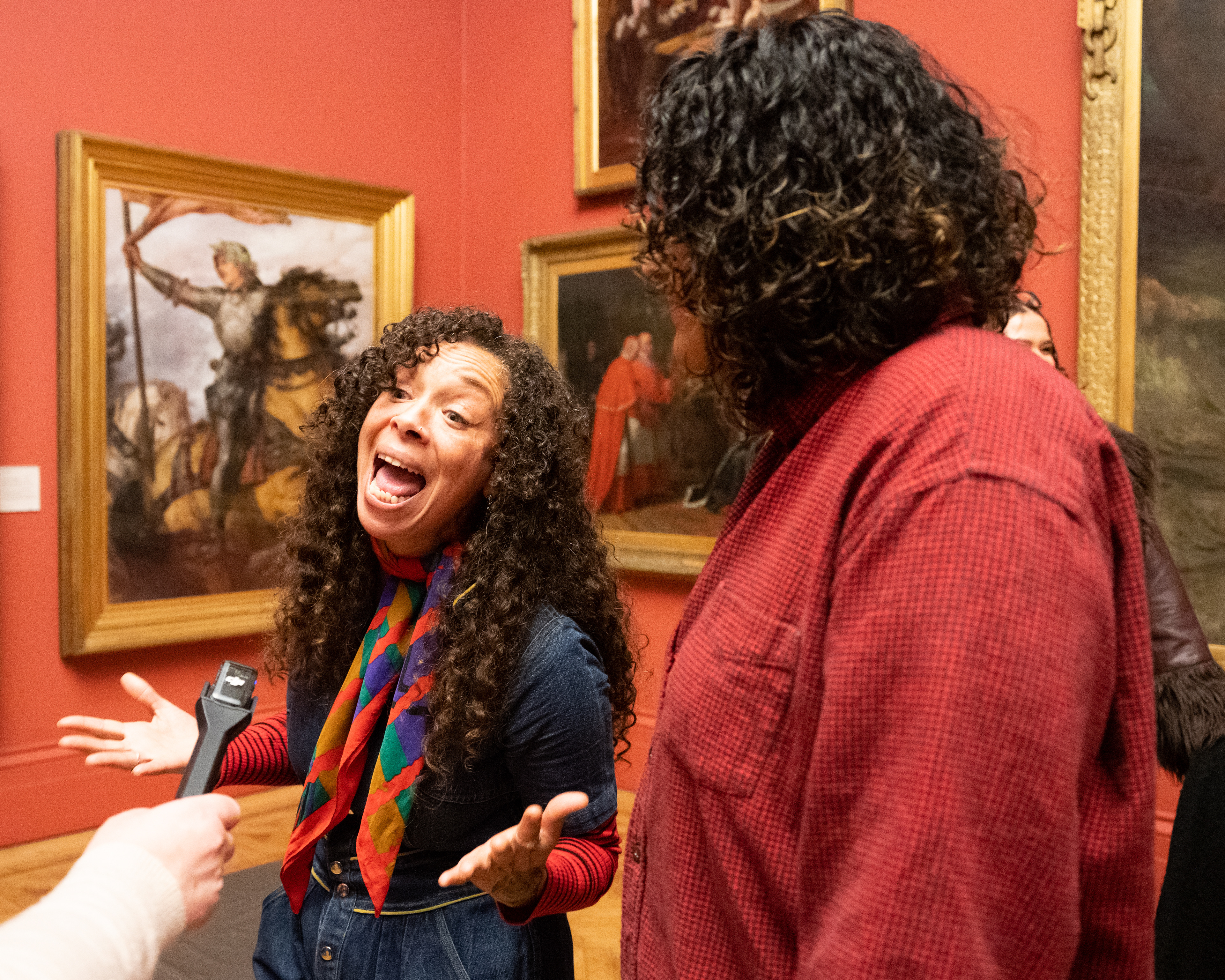Lydia and Kirsty after the performance at Manchester Art Gallery. Credit: Lydia Hooke (@latehoursdesign)