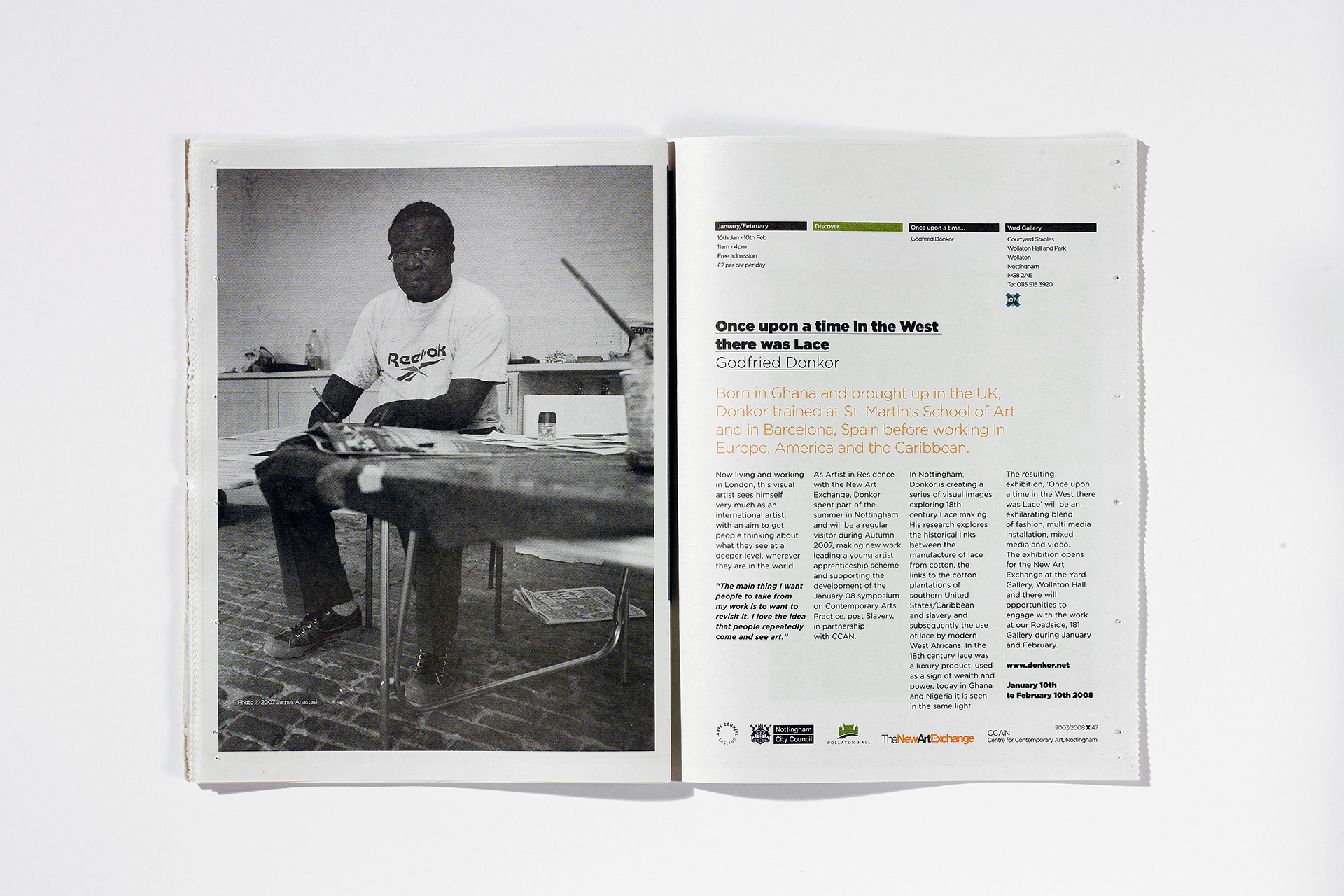 New Art Exchange printed materials