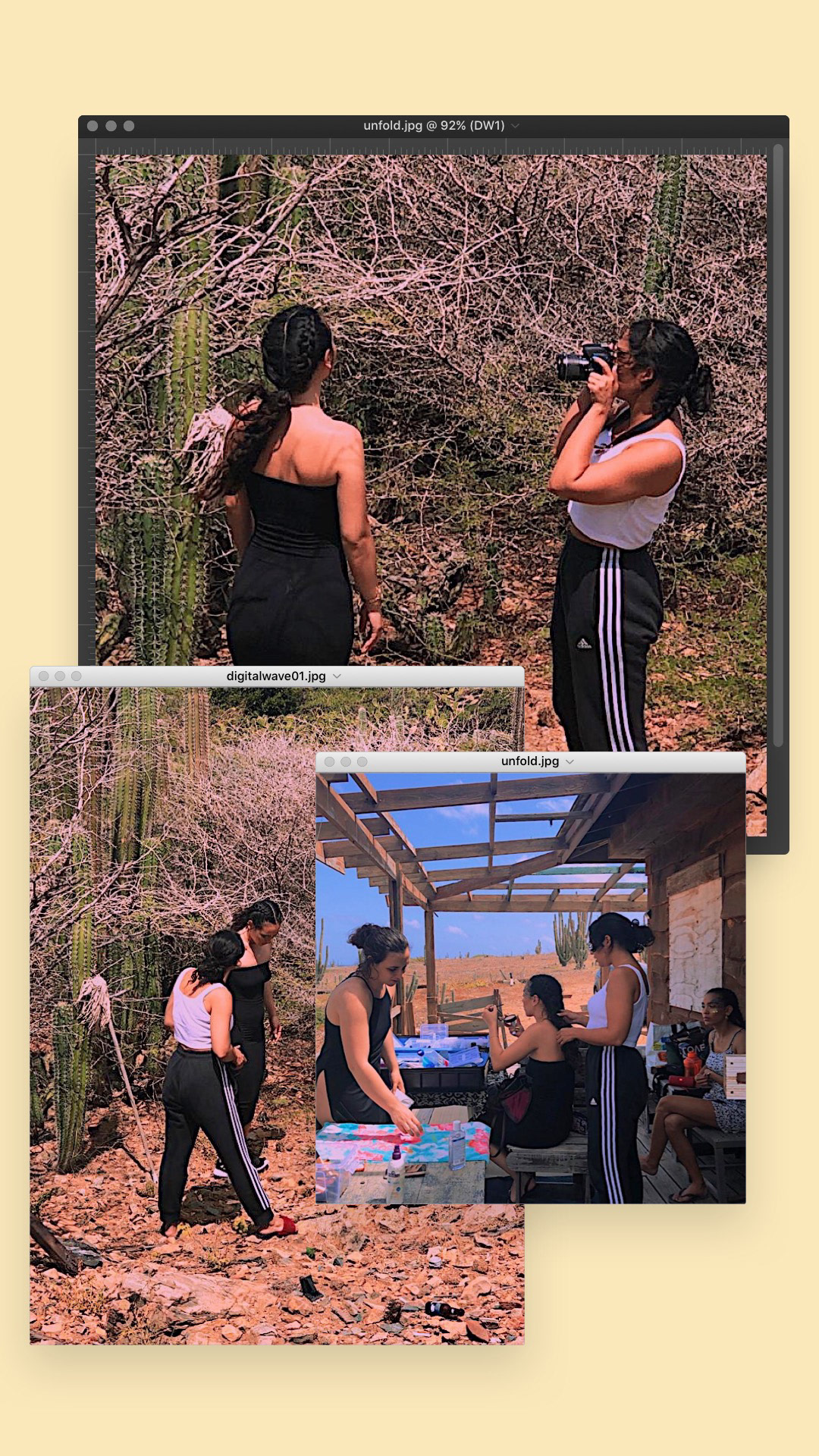 Behind the scenes