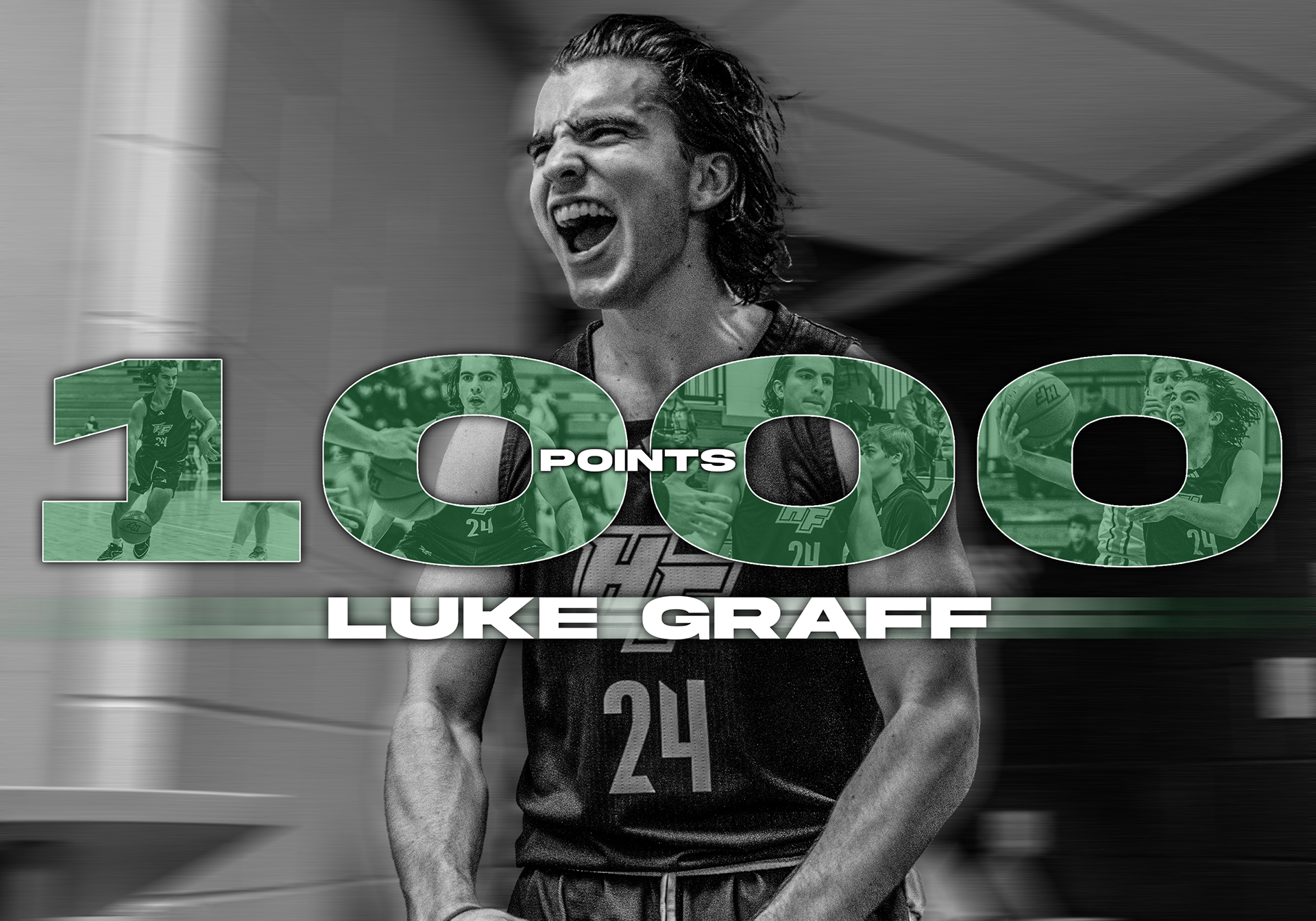 1,000 Points Poster - Designed for Holy Family Basketball