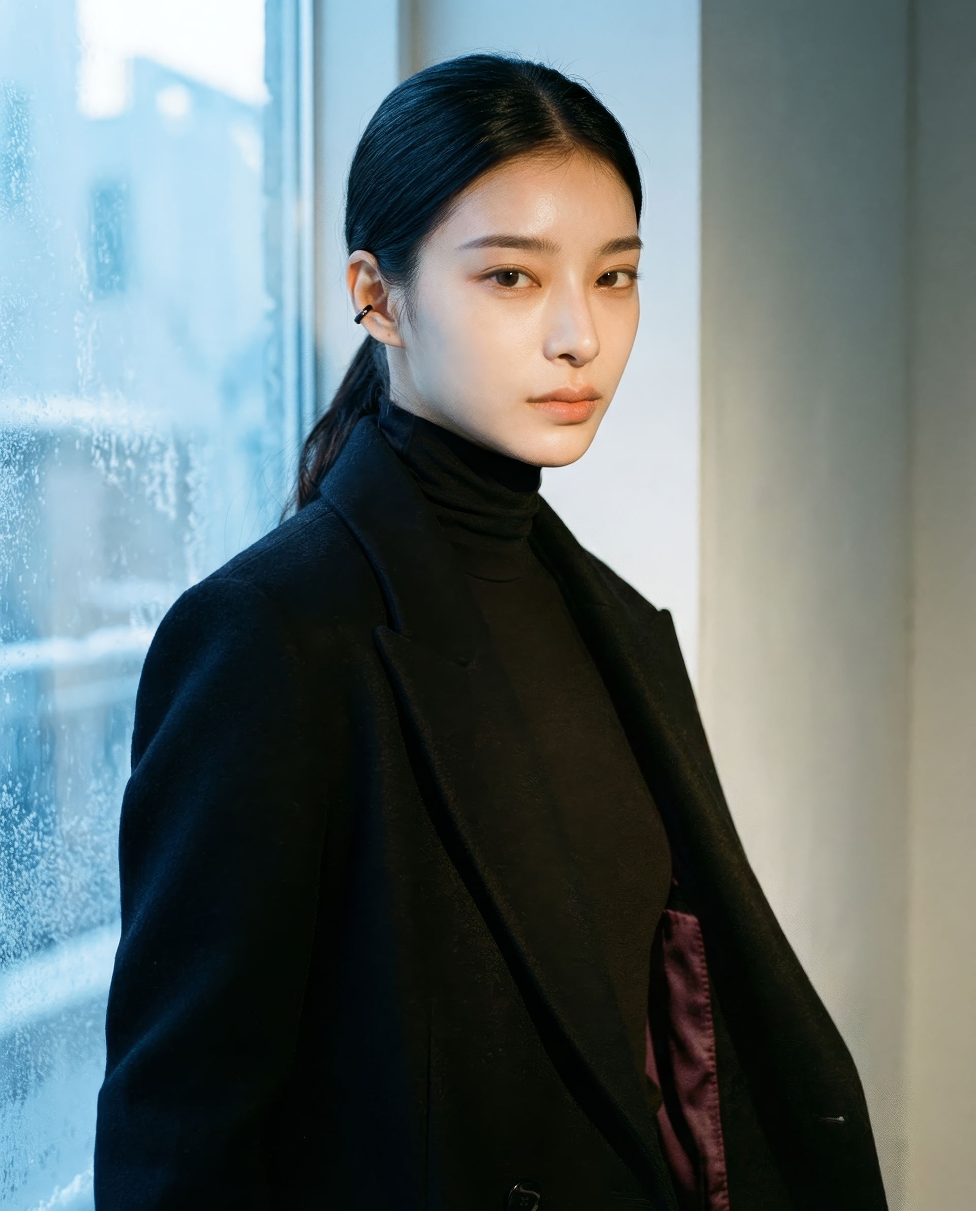 winter light, held in black.