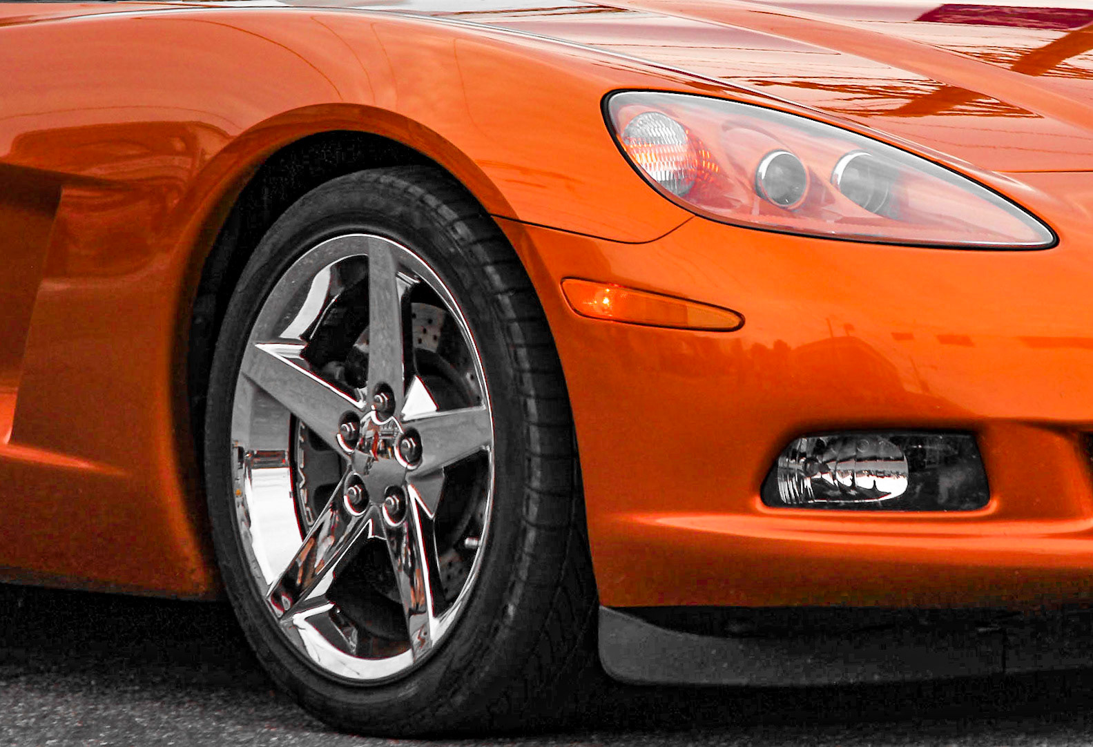 Vette on Fire