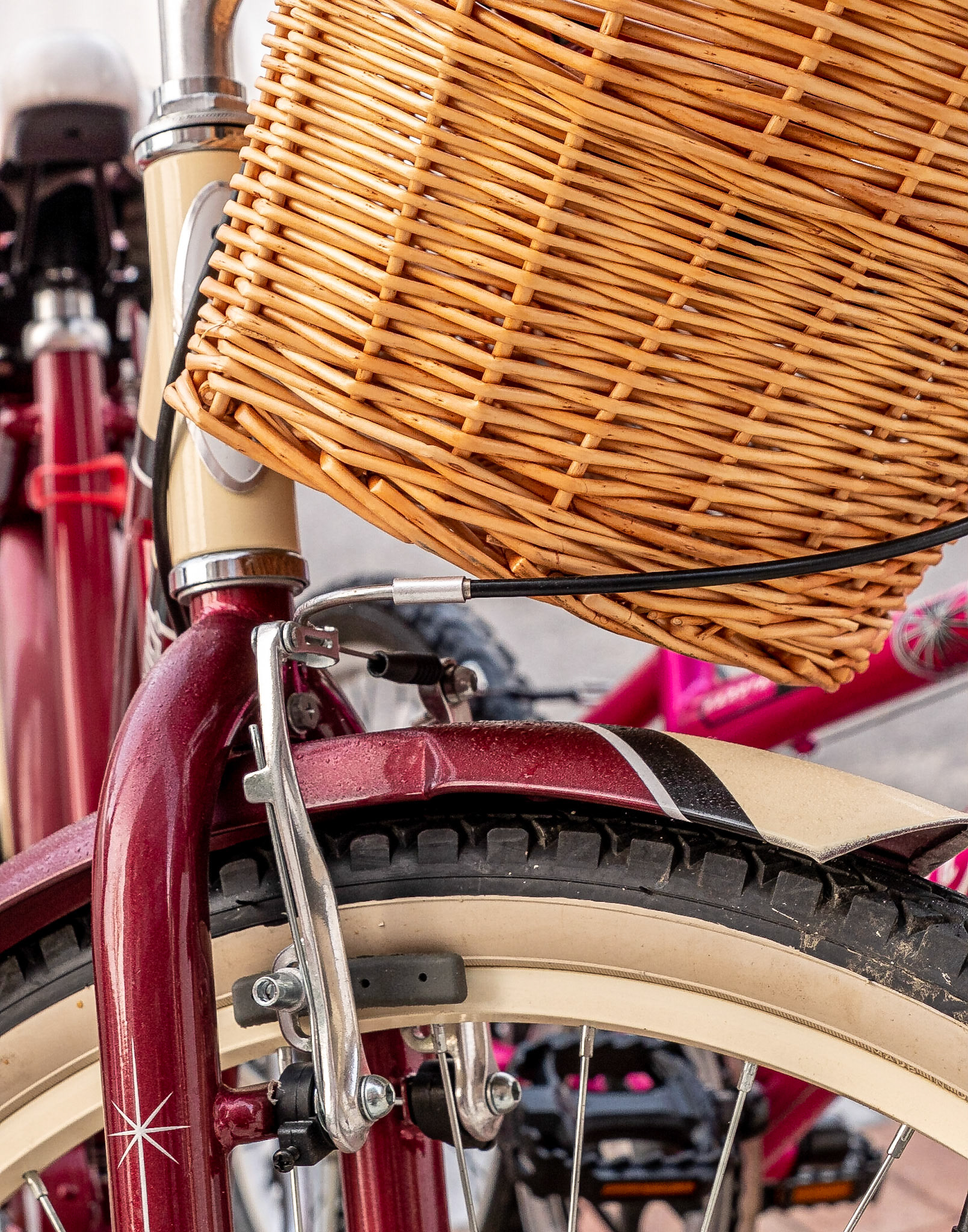 Antique Bicycle with Basket