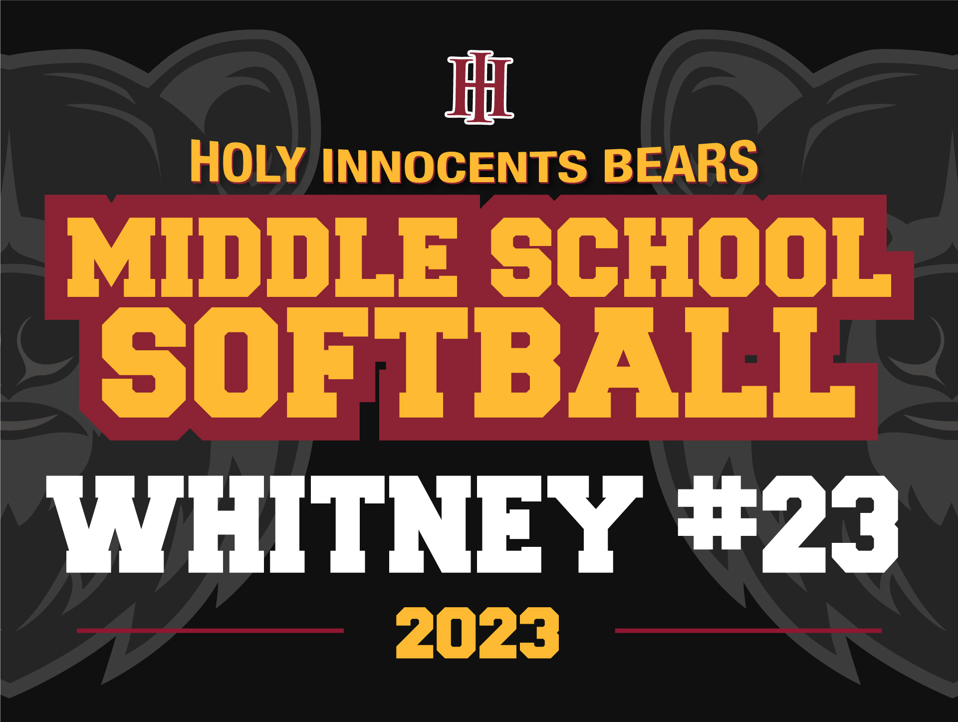 Holy Innocents - Yard Sign