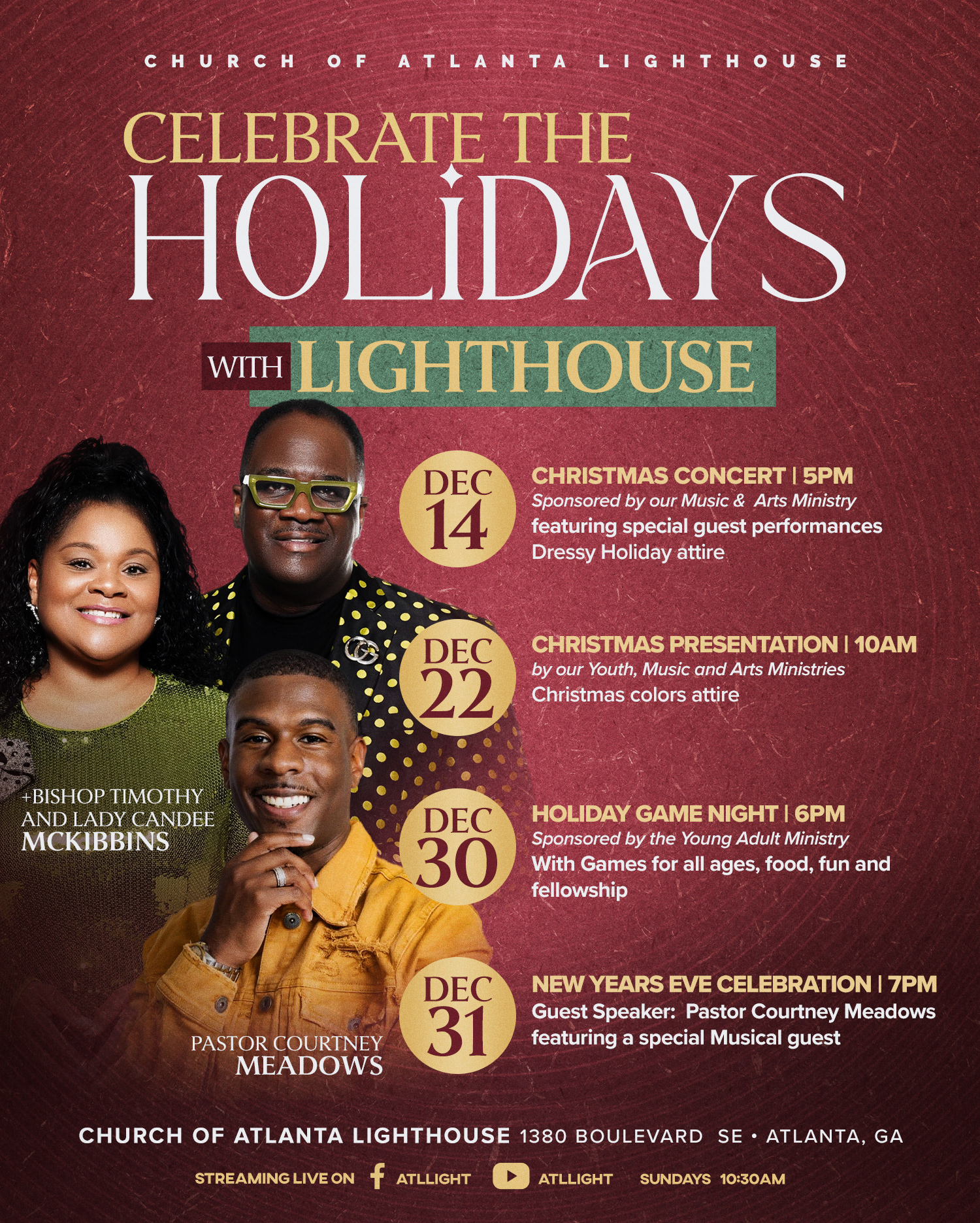 Church of Atlanta Lighthouse Social Media Flyer