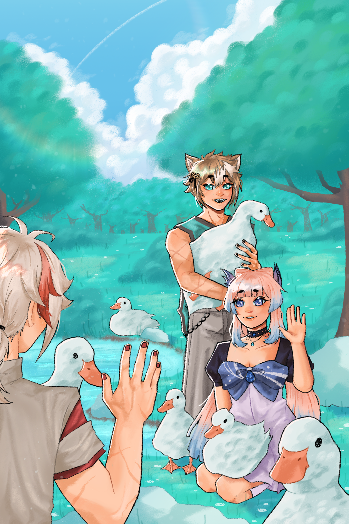 "Geese," 2023, Digital.