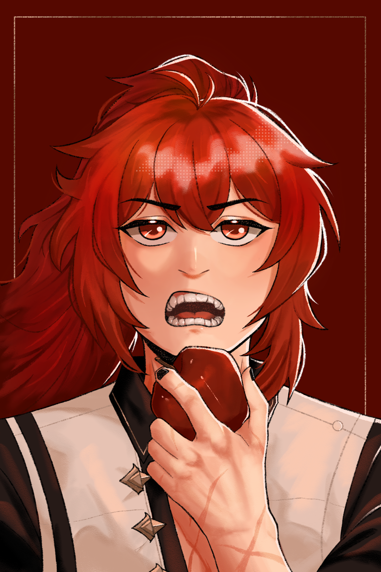 "Apple Red," 2023, Digital.