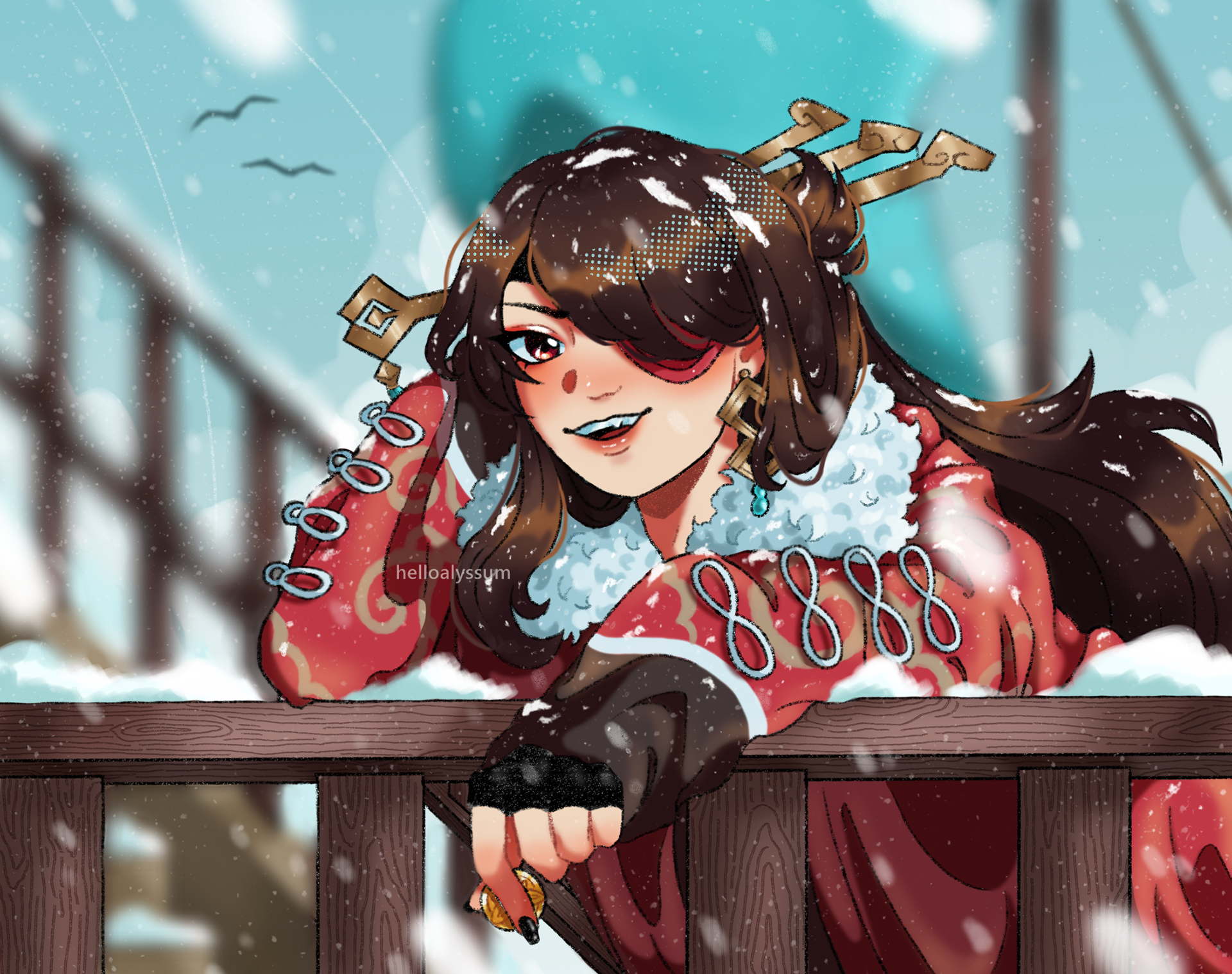 "Winter on Water," 2022, Digital.