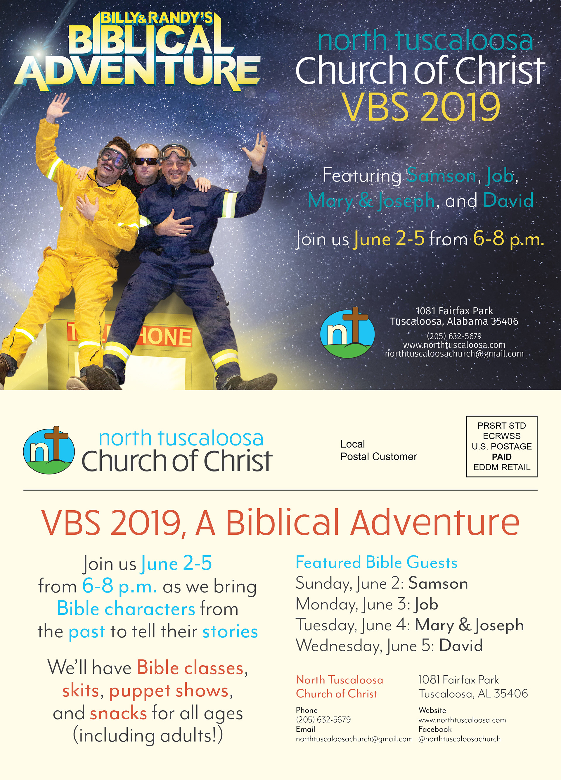 2019 VBS Postcard (front/back)