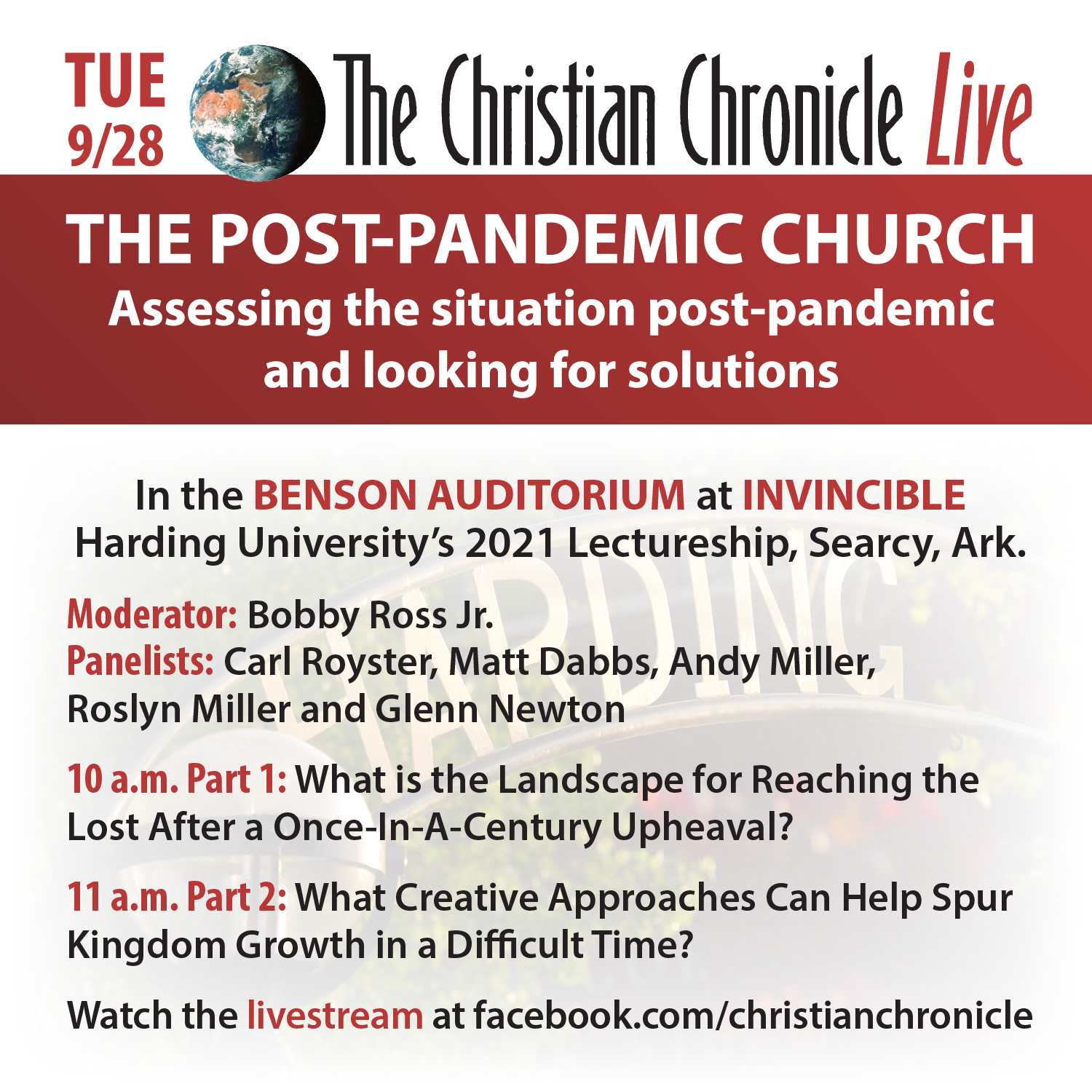 2021 Christian Chronicle Facebook Live Promo 2