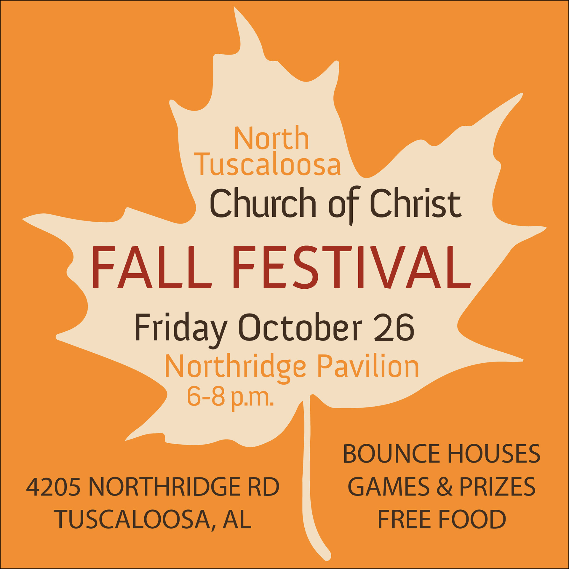 2018 NT Church of Christ Fall Festival Web Graphic