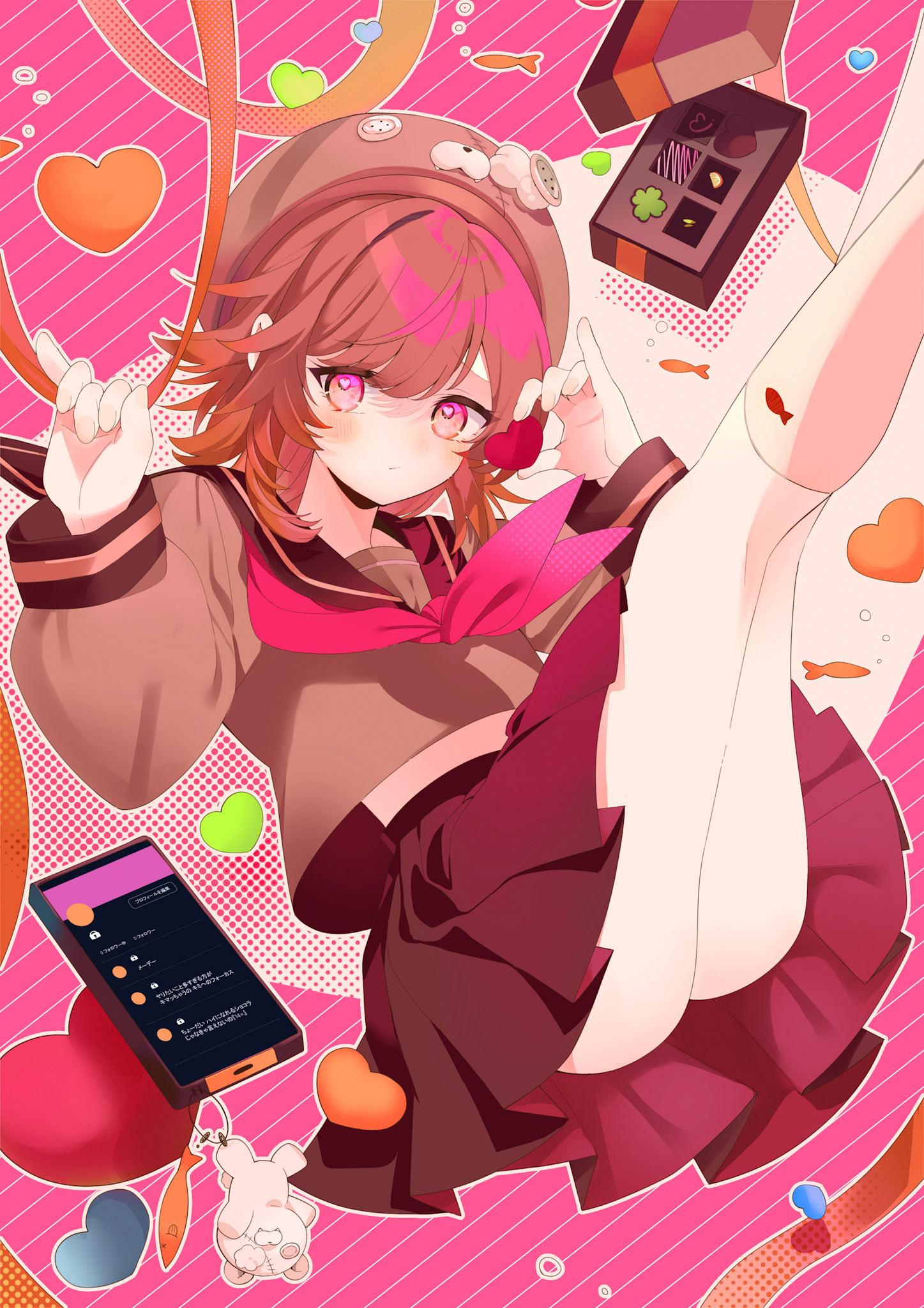 義理チョコ×メイクのしゃけみすちゃん