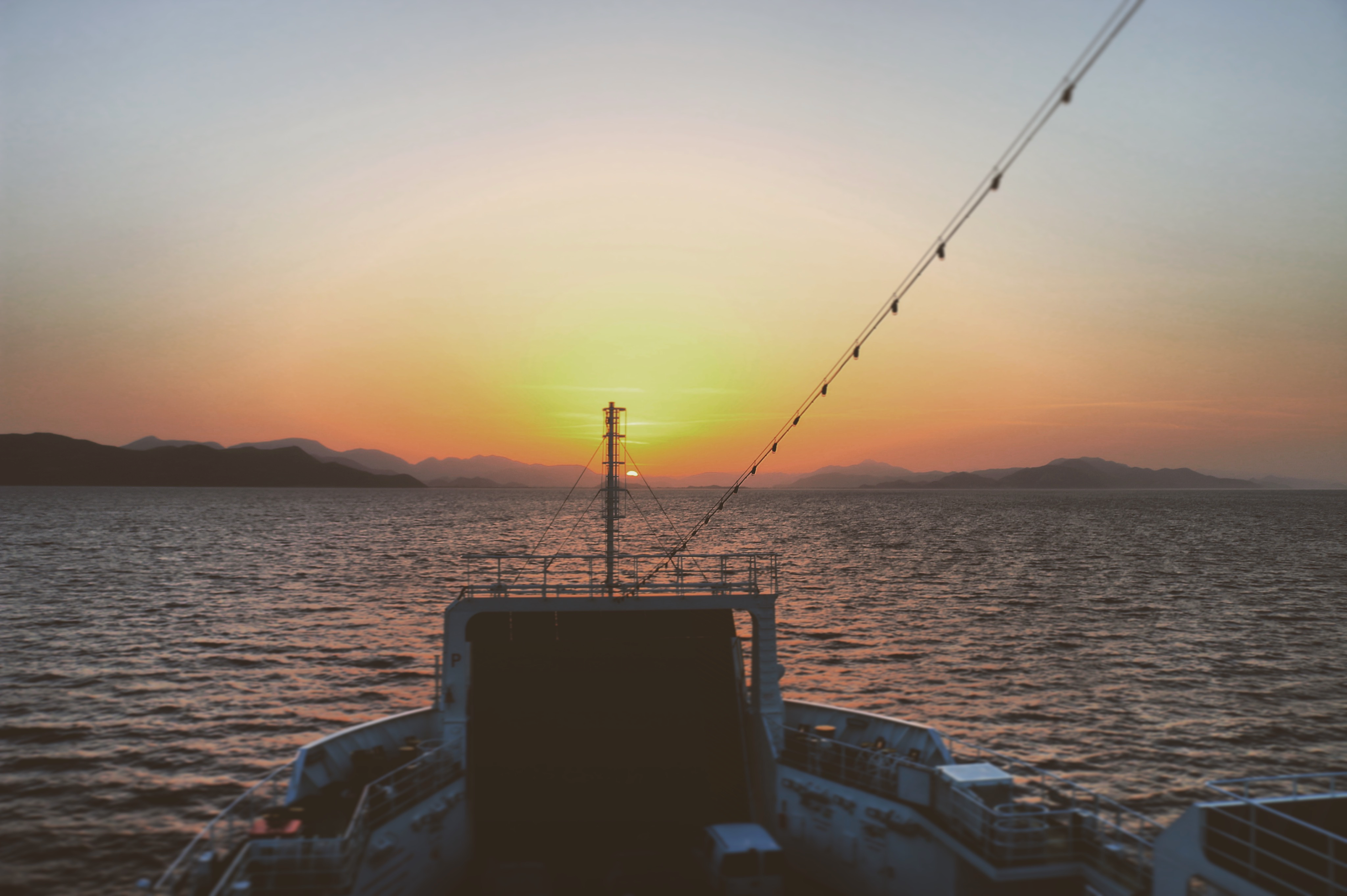 Crossing the Adriatic in Croatia, Pelješac. 