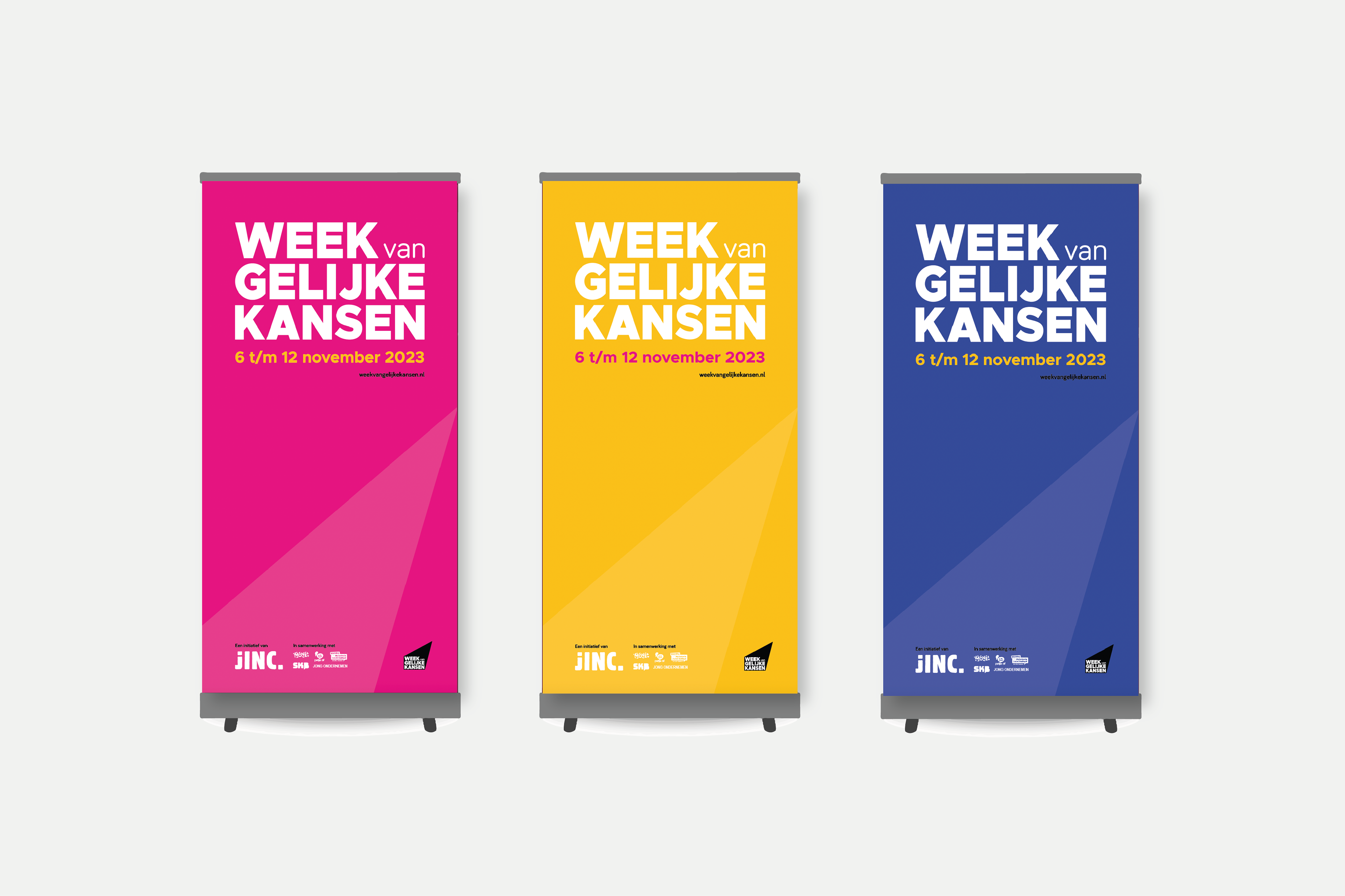 Banners voor de Week van Gelijke Kansen