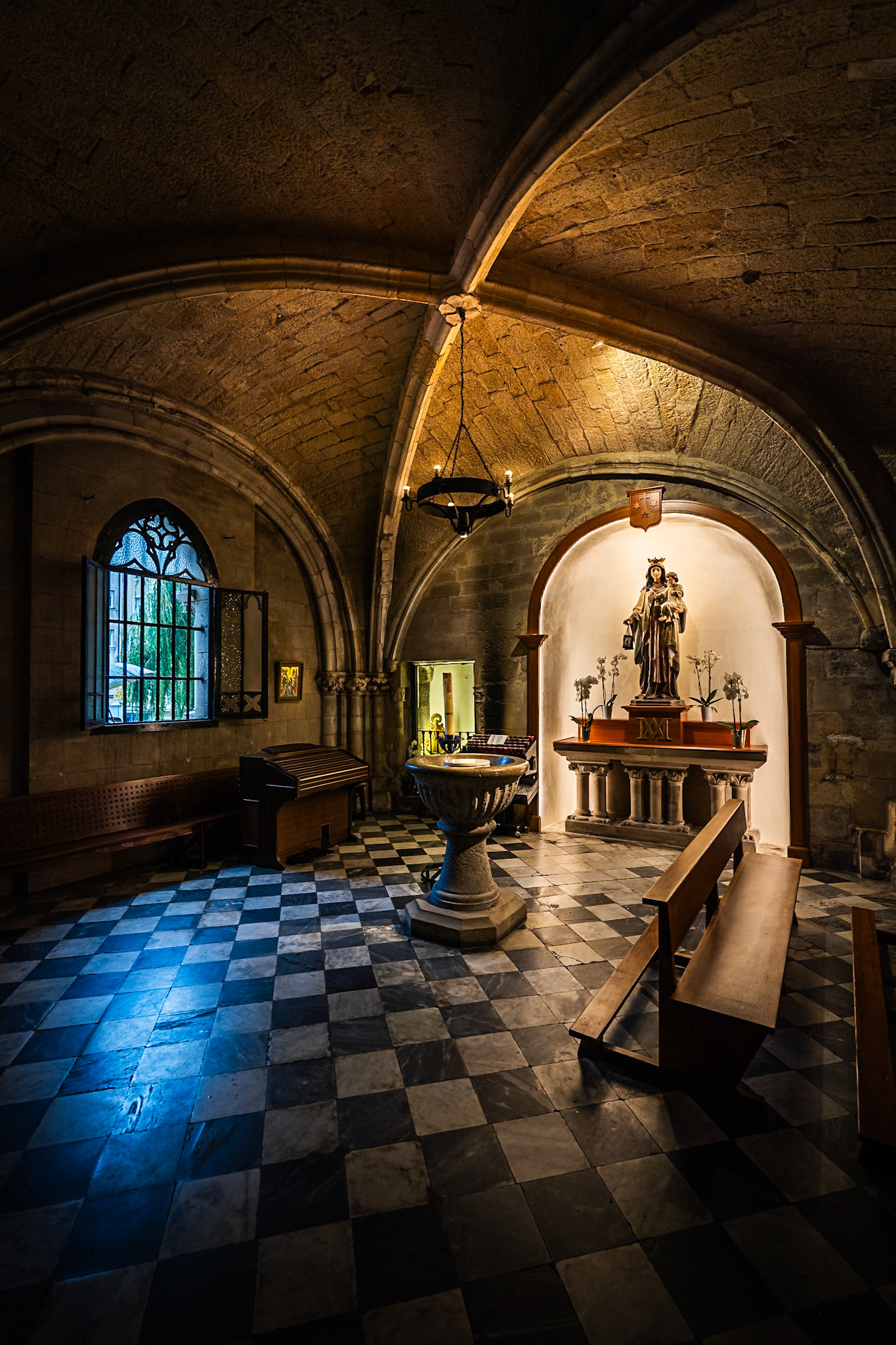 Santander - Holy Chist Church, Baptismal Font and Virgin of El Carmen (3:2)