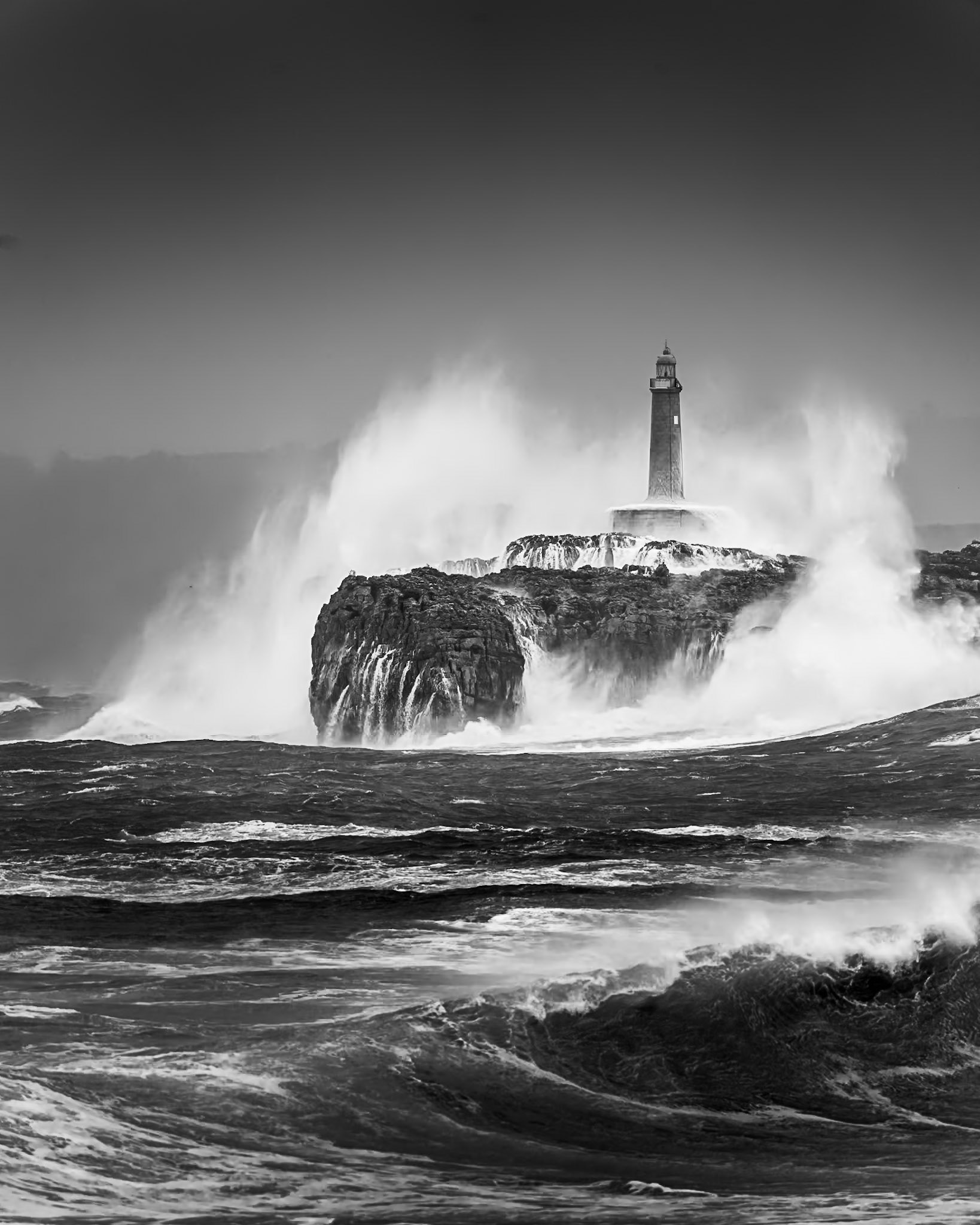 Mouro Island Lighthouse - After the Big Wave (5:4)