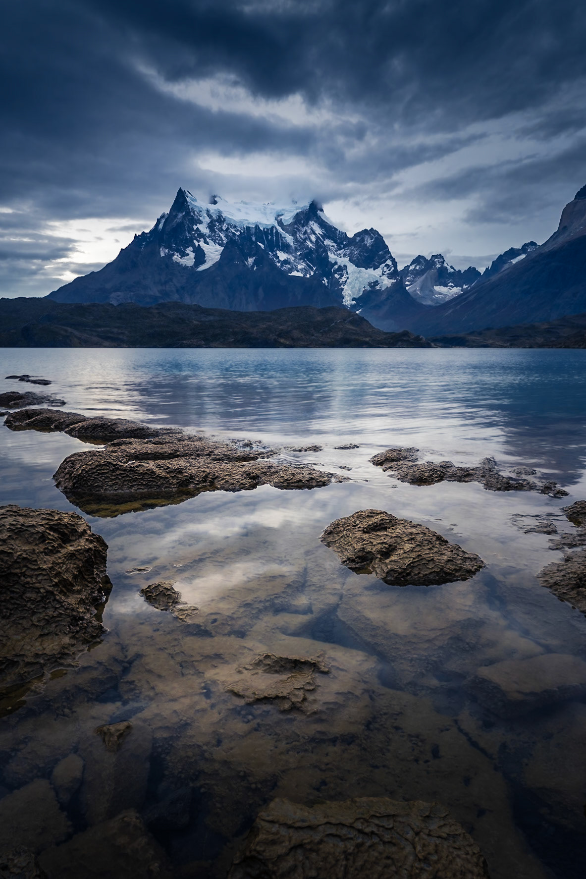 Torres del Paine - Reflections Beneath the Glacier (3:2)