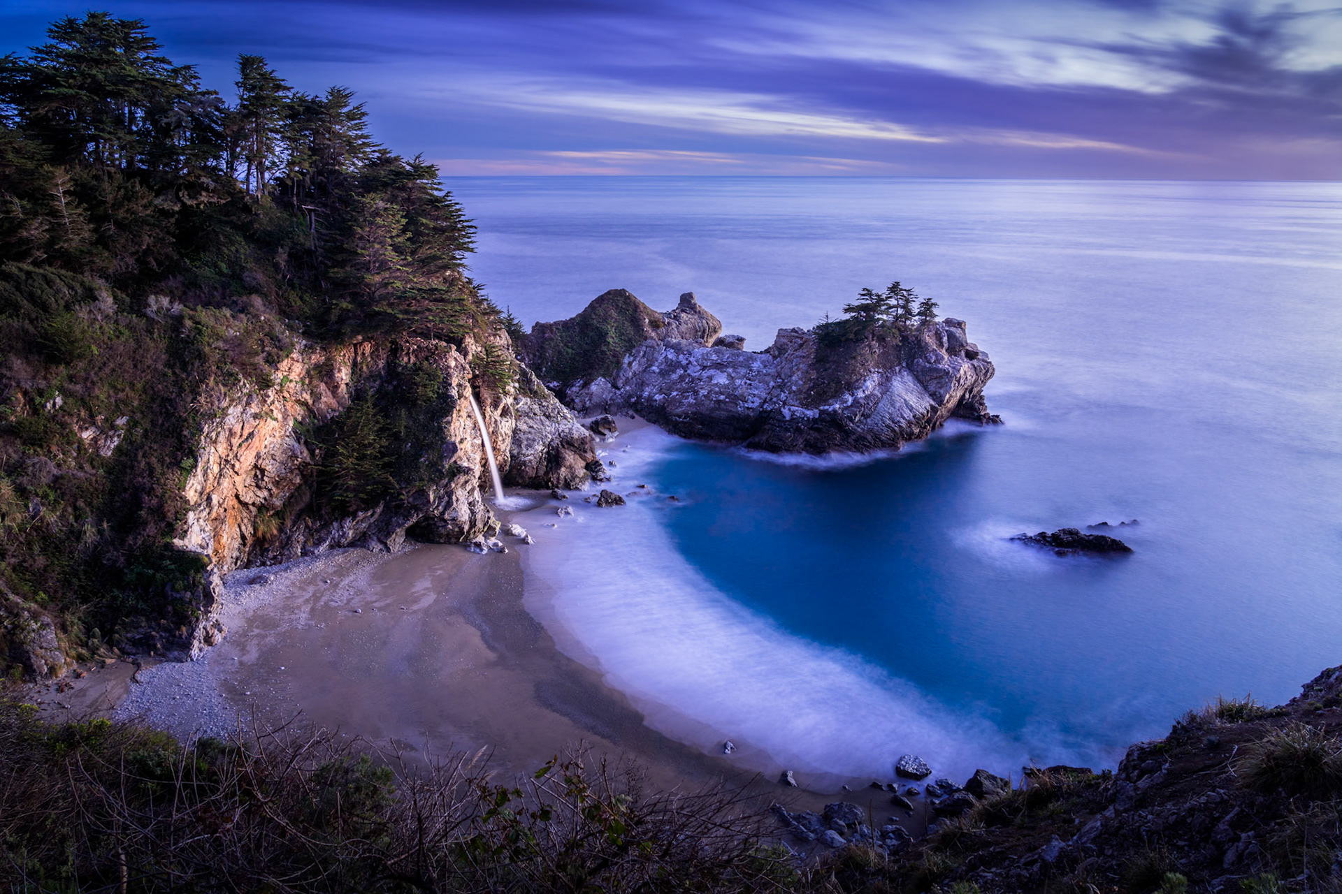 McWay Falls - Blue Hour Sunset (3:2)