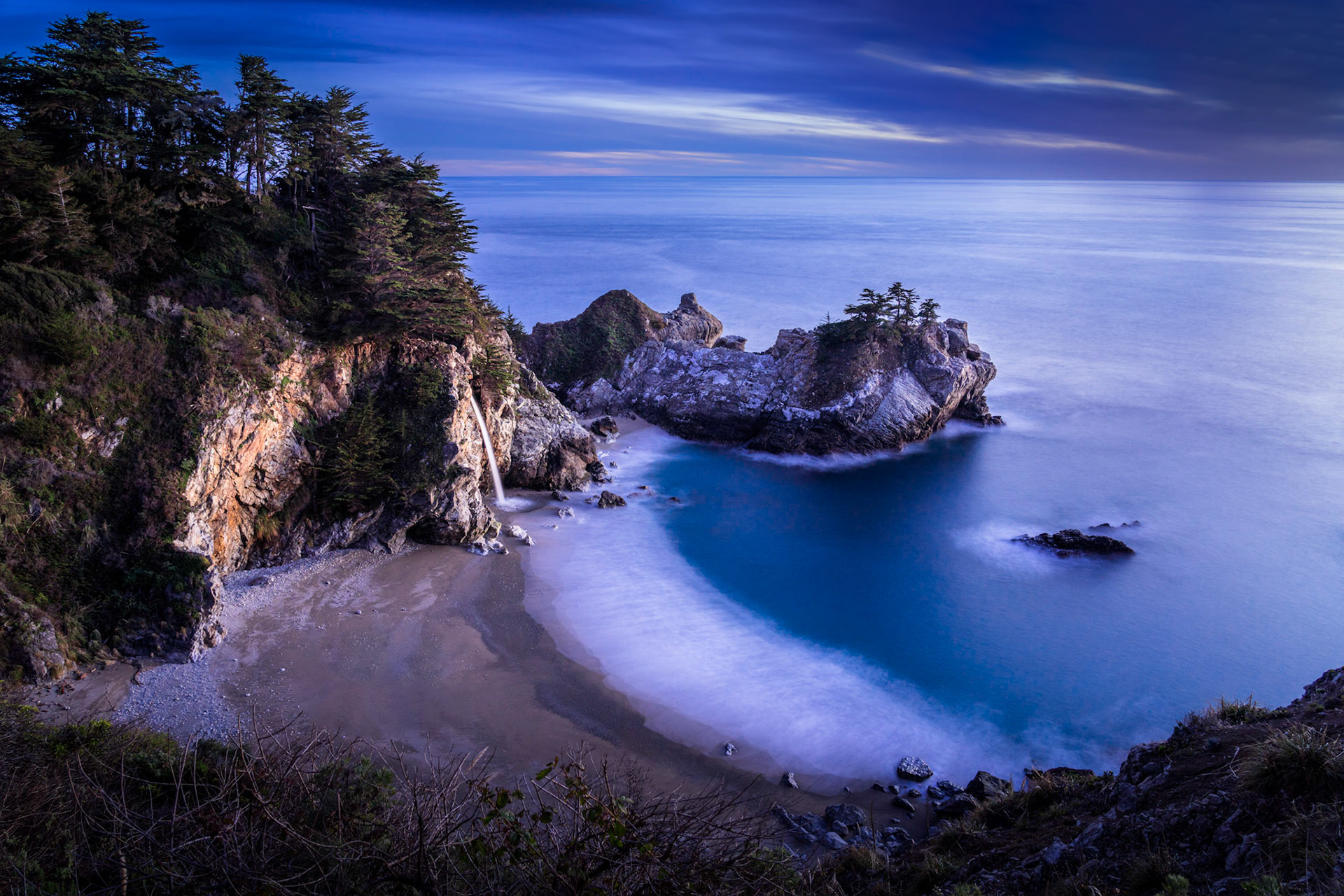McWay Falls - Blue Hour Sunset (3:2)