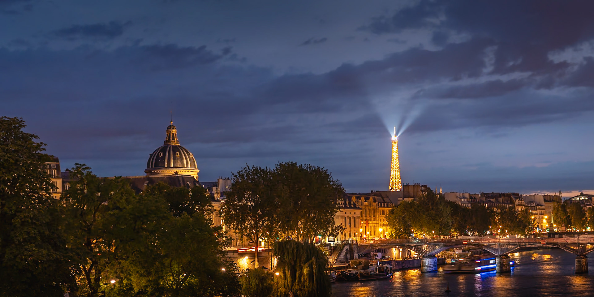 Paris - Blue and Golden Sunset (2:1)
