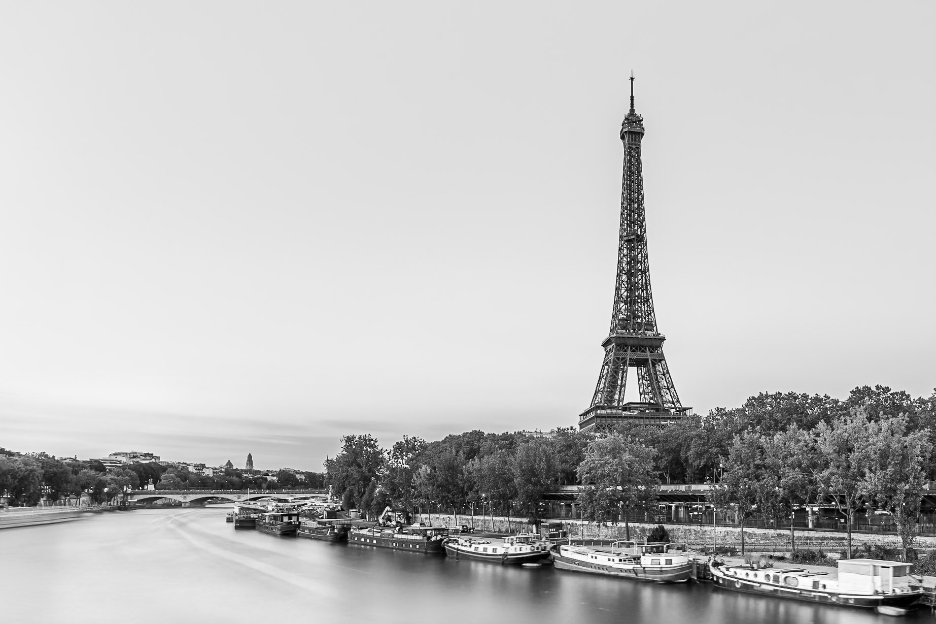 Paris - Eiffel Tower and River Boats (2:3)