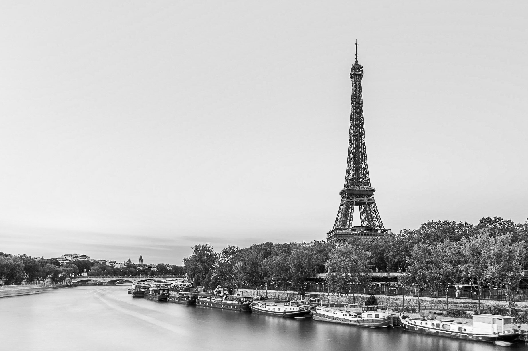 Paris - Eiffel Tower and River Boats (3:2)