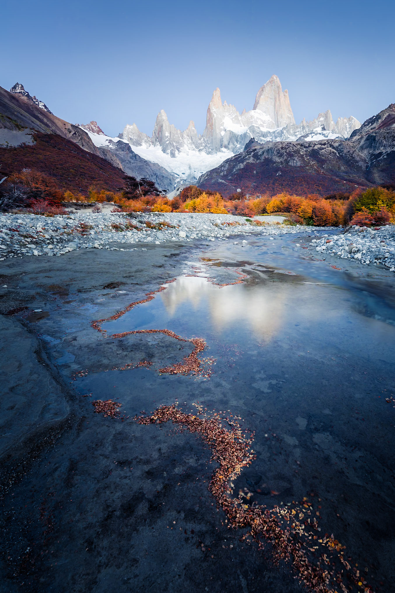 Fitz Roy - Reflection Through Meltwater (3:2)