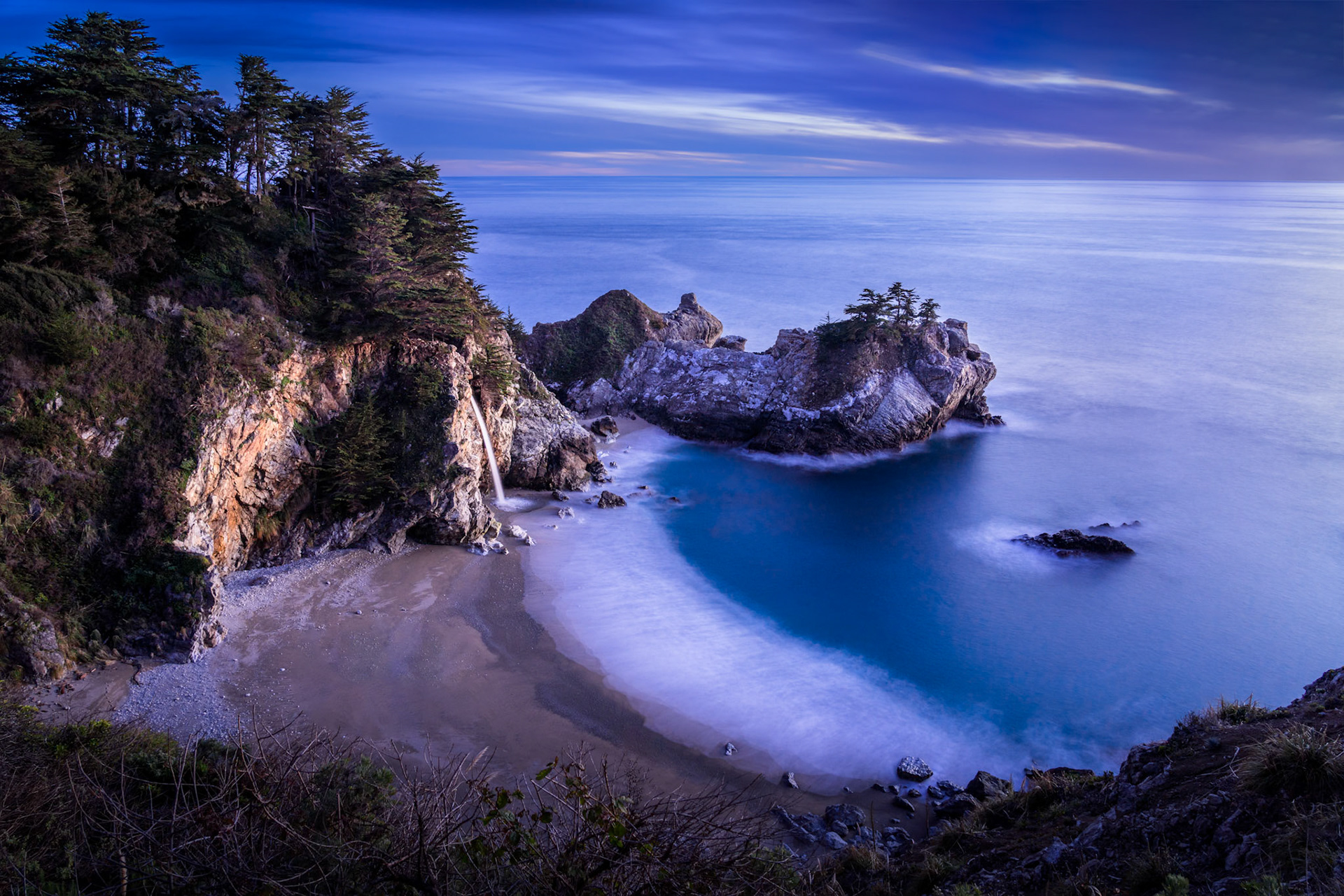 McWay Falls - Blue Hour Sunset (2:3)