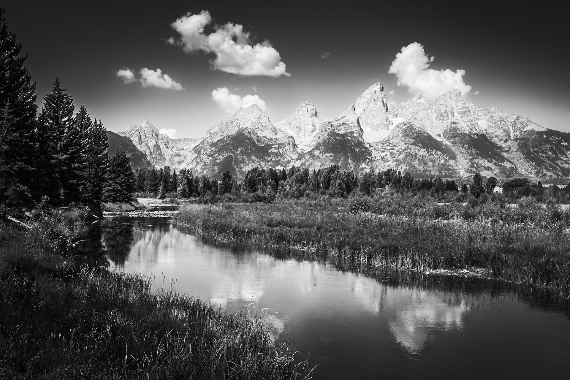 Grand Tetons - The River and the Mountains (2:3)