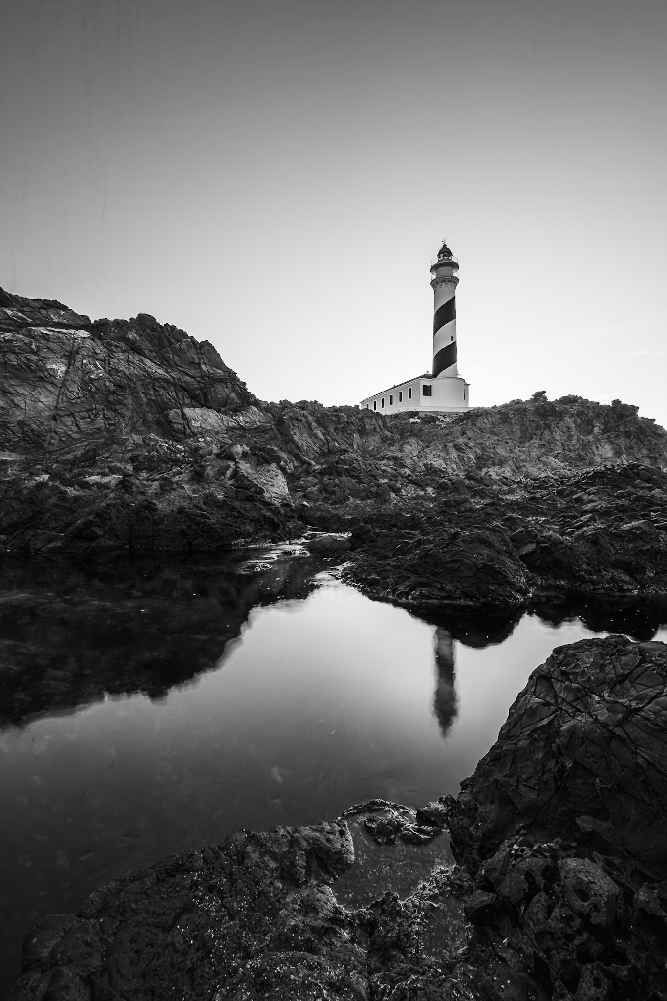 Favàritx Lighthouse - Rock and Reflection (3:2)