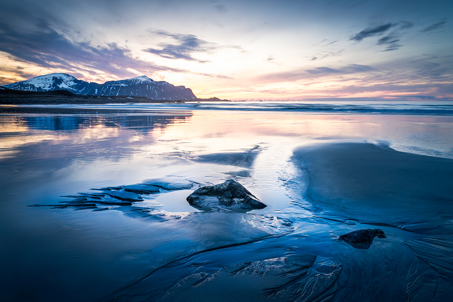 Skagsanden Beach - Low Tide Sand Shapes (3:2)