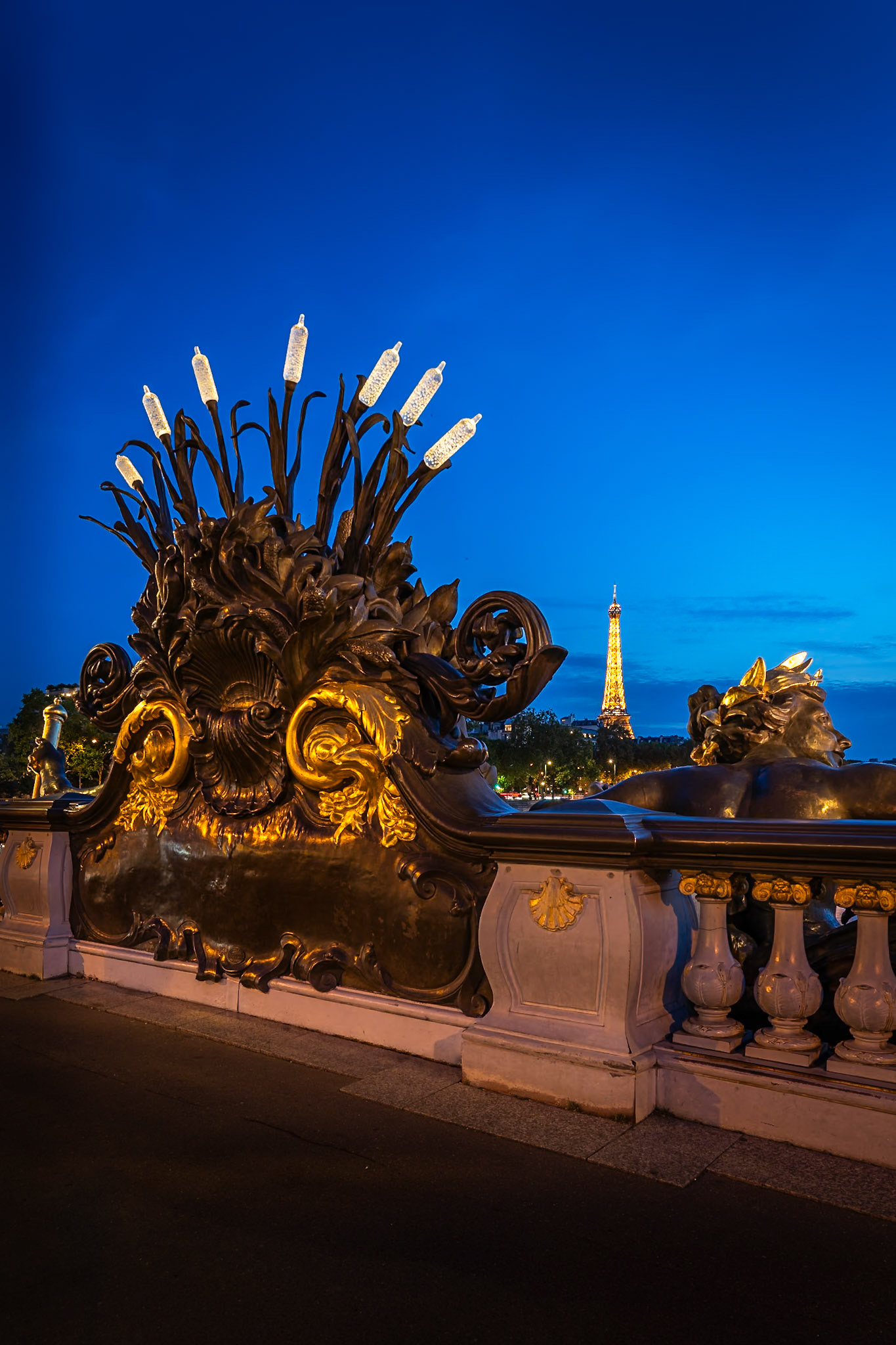 Paris - Blue Hour fron Alexander III Bridge (3:2)