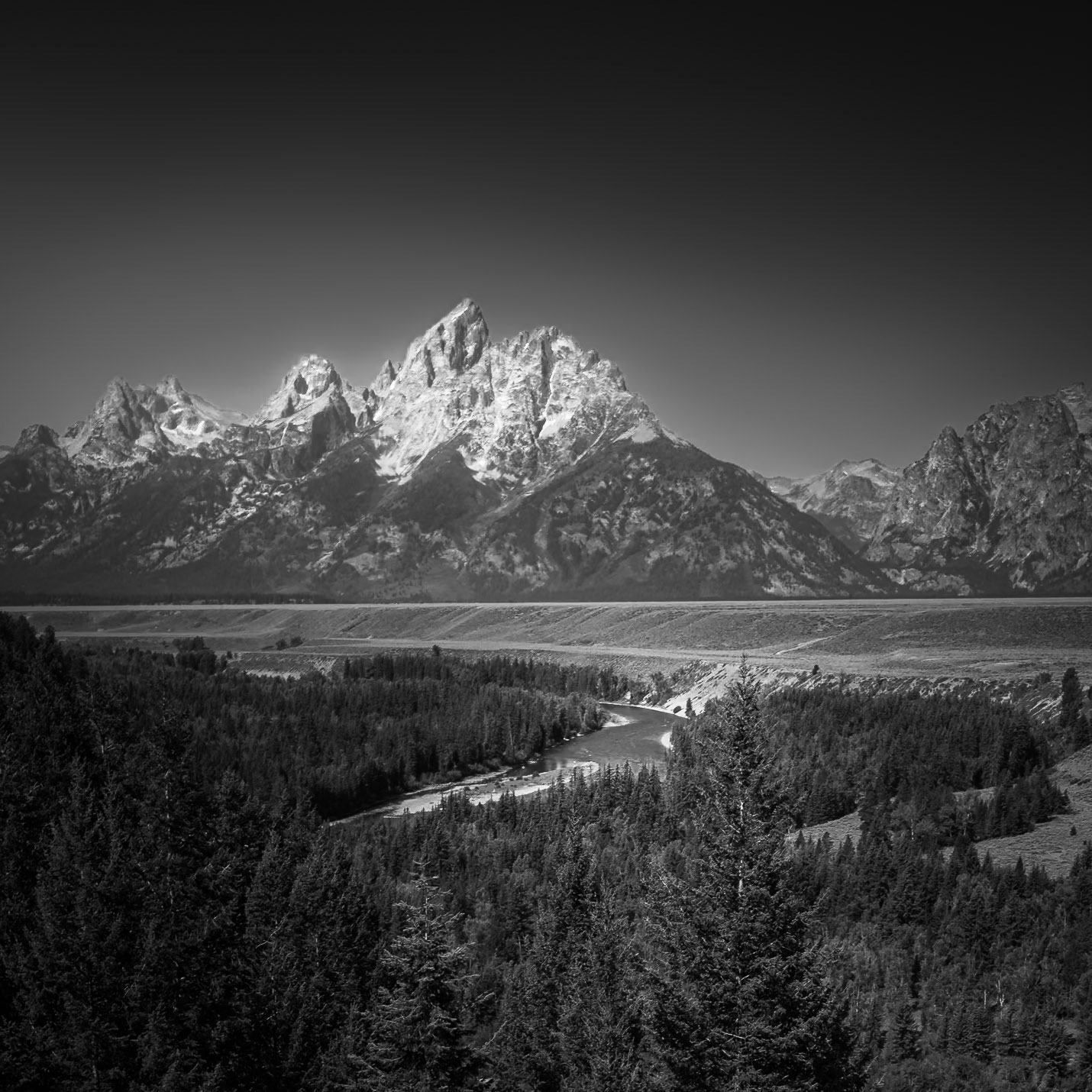 Grand Teton NP - Grand Teton and Snake River (1:1)