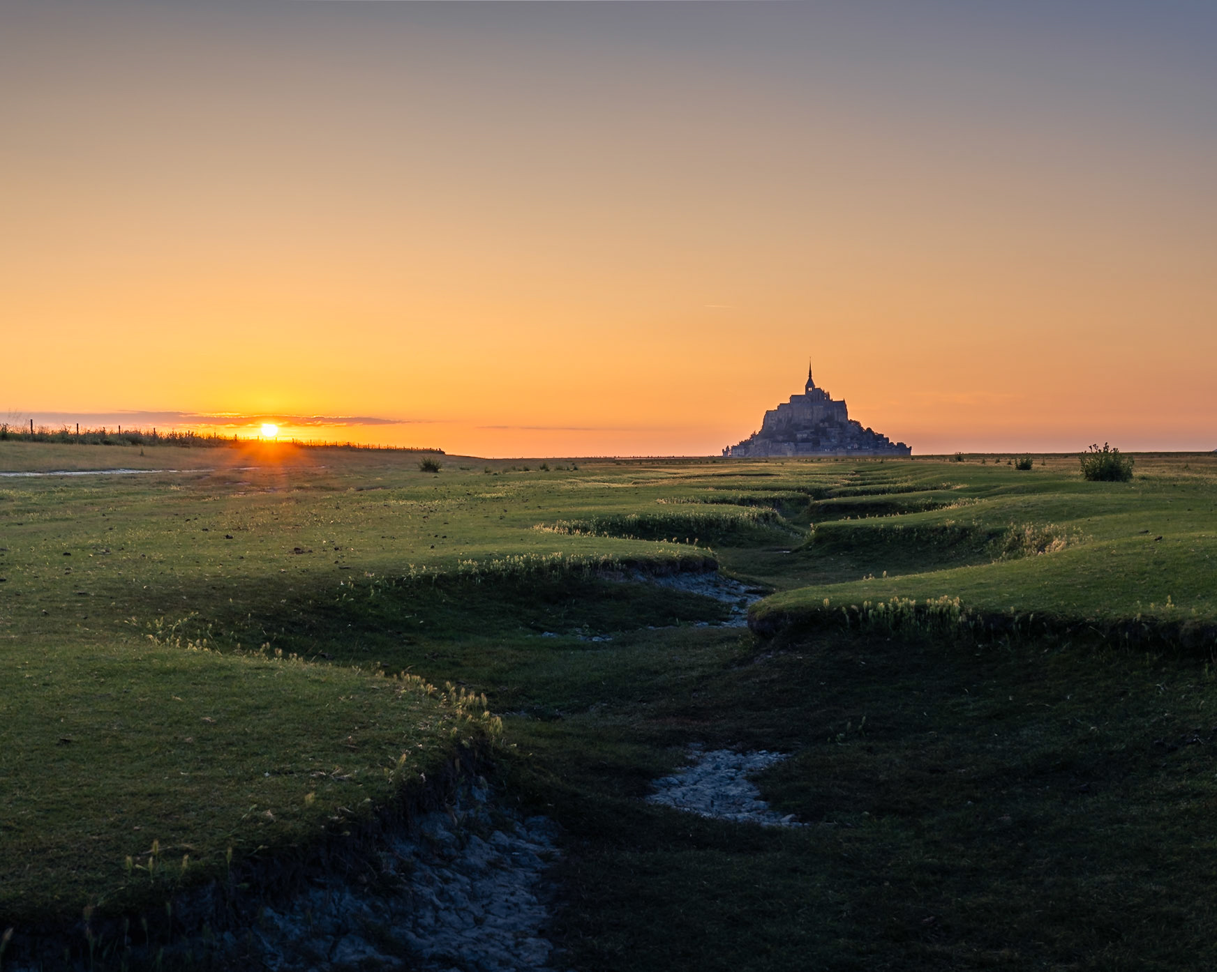 Mont-Saint-Michel - Last Light Over the Marsh (4:5)