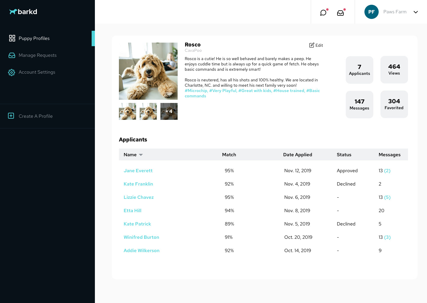 Breeders Web App